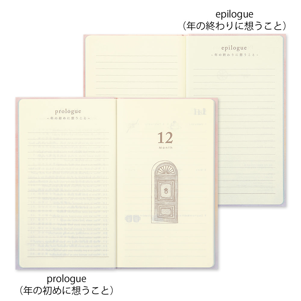 Midori Diary 12 month - Gate Pink