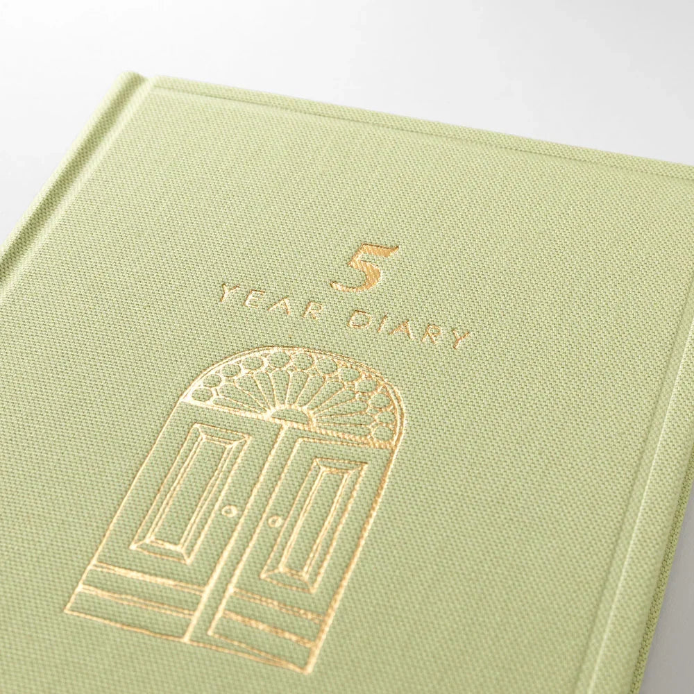 Midori 5 Year Mini Diary - Gate: Light Green