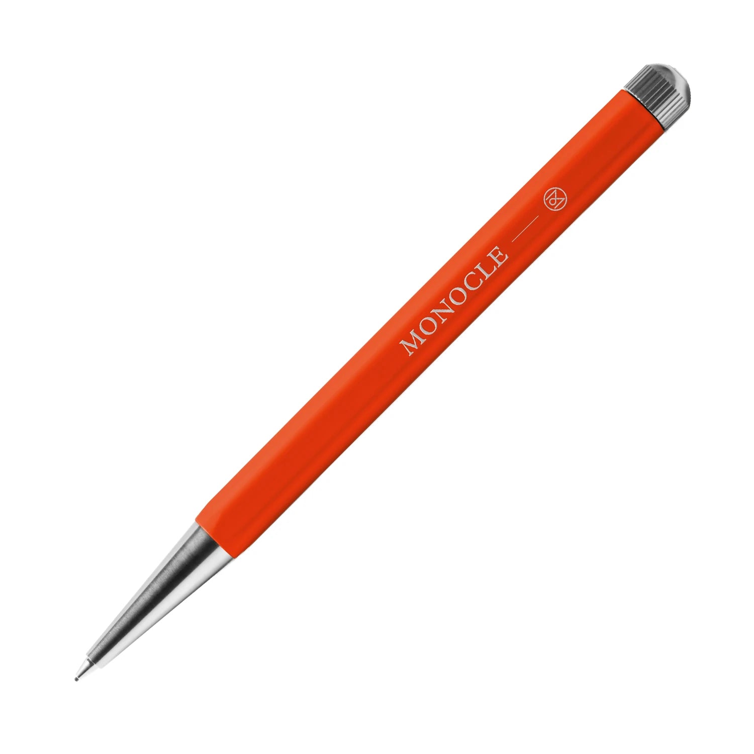 Leuchtturm1917 Monocle Serisi Drehgriffel Nr. 2, Versatil Kalem, 0.7 mm Uç, Mandarin-Gümüş Kasa