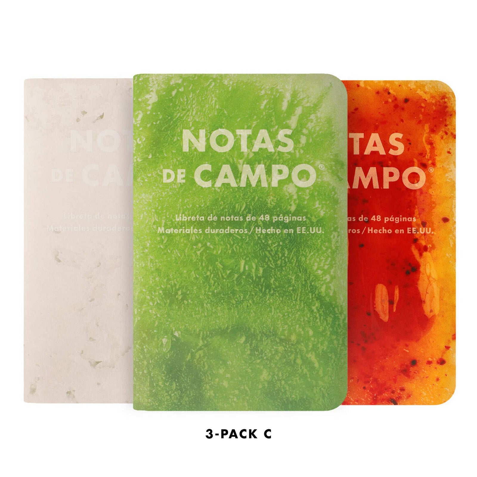 Paletas 3-Pack C - Green, White, Red/Orange