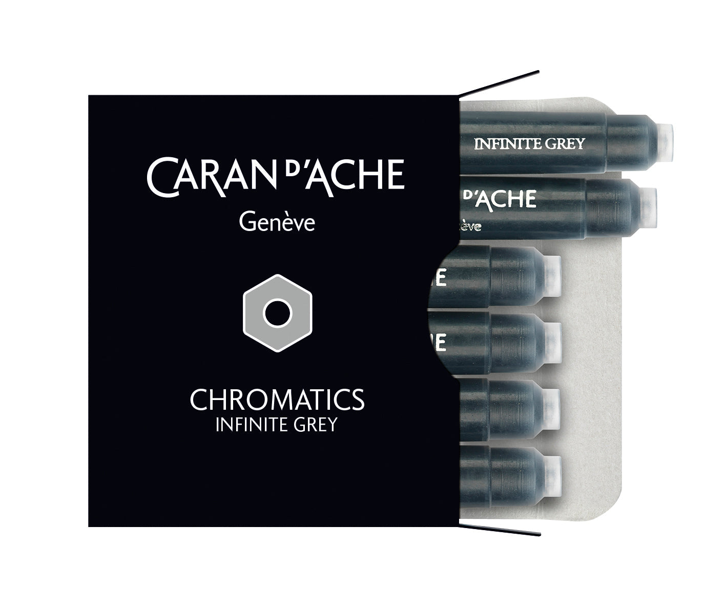 Caran d’Ache Chromatics Mürekkep Kartuşu 6’lı – Infinite Grey
