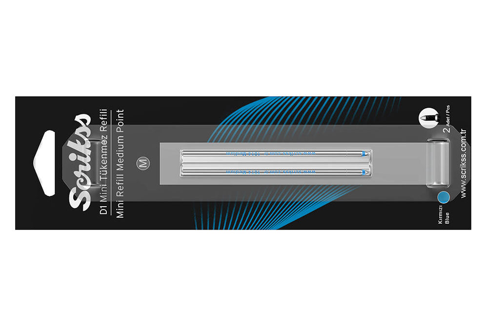 Scrikss D1 Mini Tükenmezkalem Refill – Medium Point