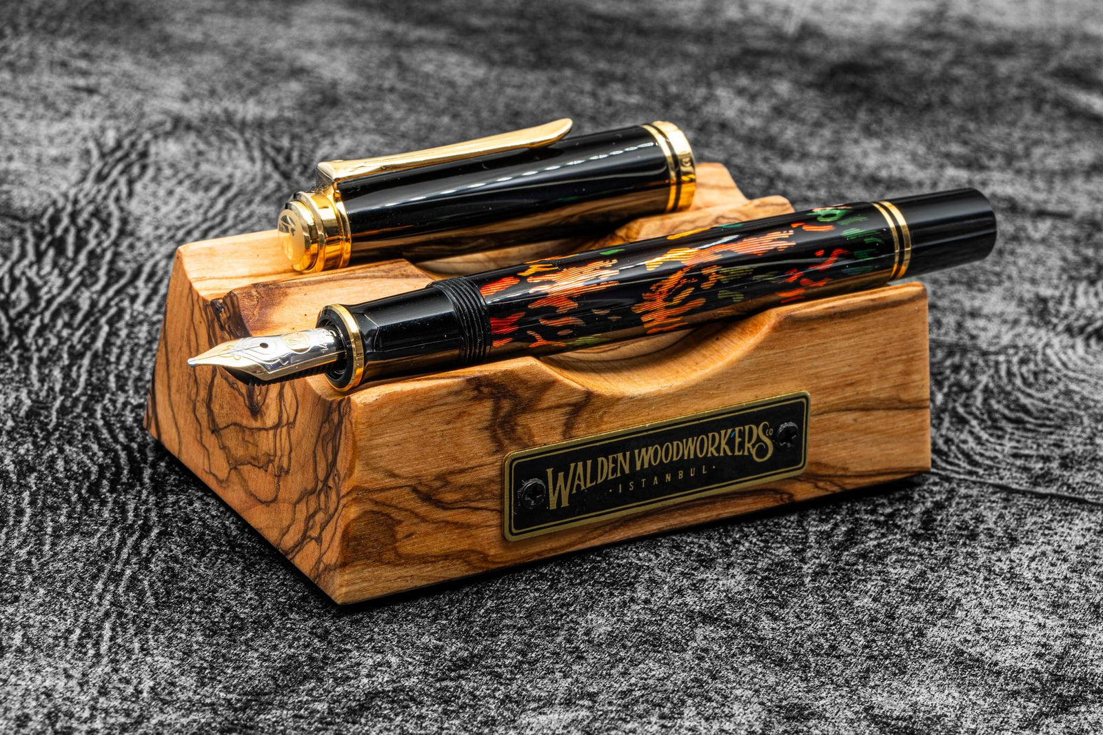 Ahşap 3'lü Kalem Yastığı - Zeytin