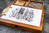 Ahşap Sketchbox Yazı Kutusu - Ceviz