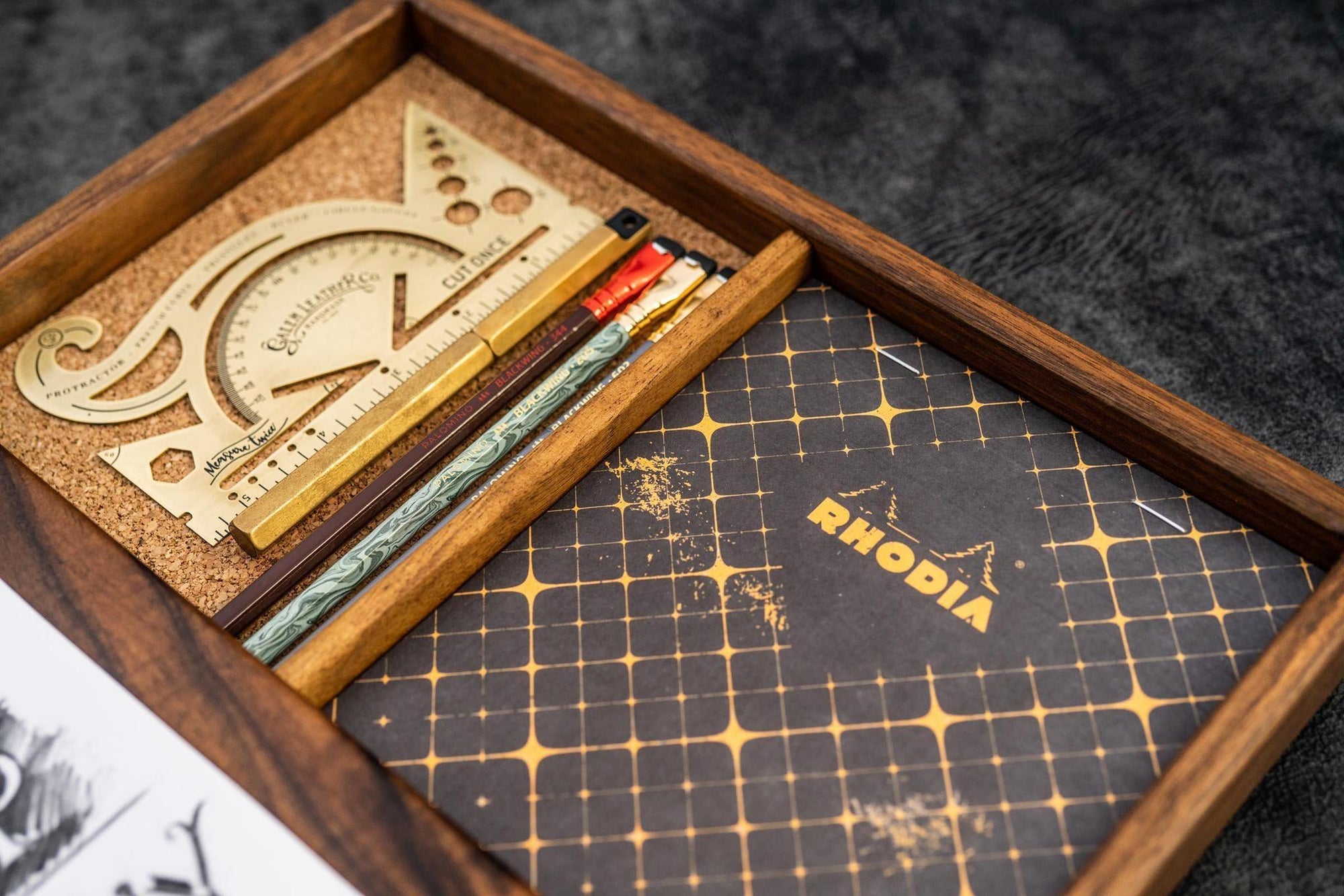 Ahşap Sketchbox Yazı Kutusu - Ceviz