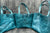 Deri Tote Çanta - C. H.  Ocean Blue