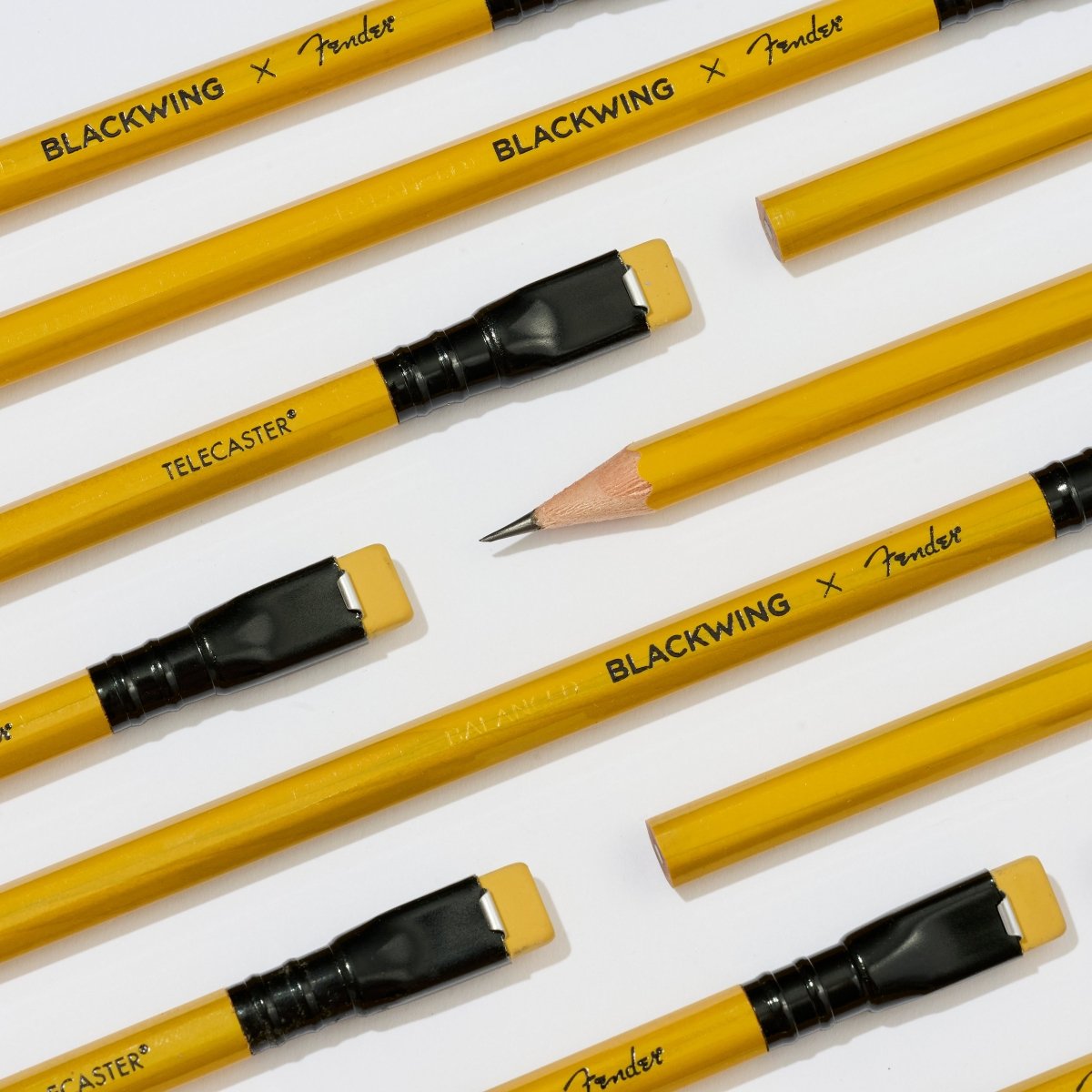 Blackwing x Fender Kurşun Kalem Butterscotch Blonde Telecaster  (12'li Set)