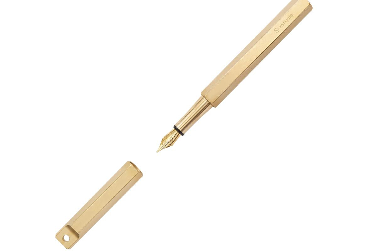 Classic Revolve-Portable Fountain Pen-Brass