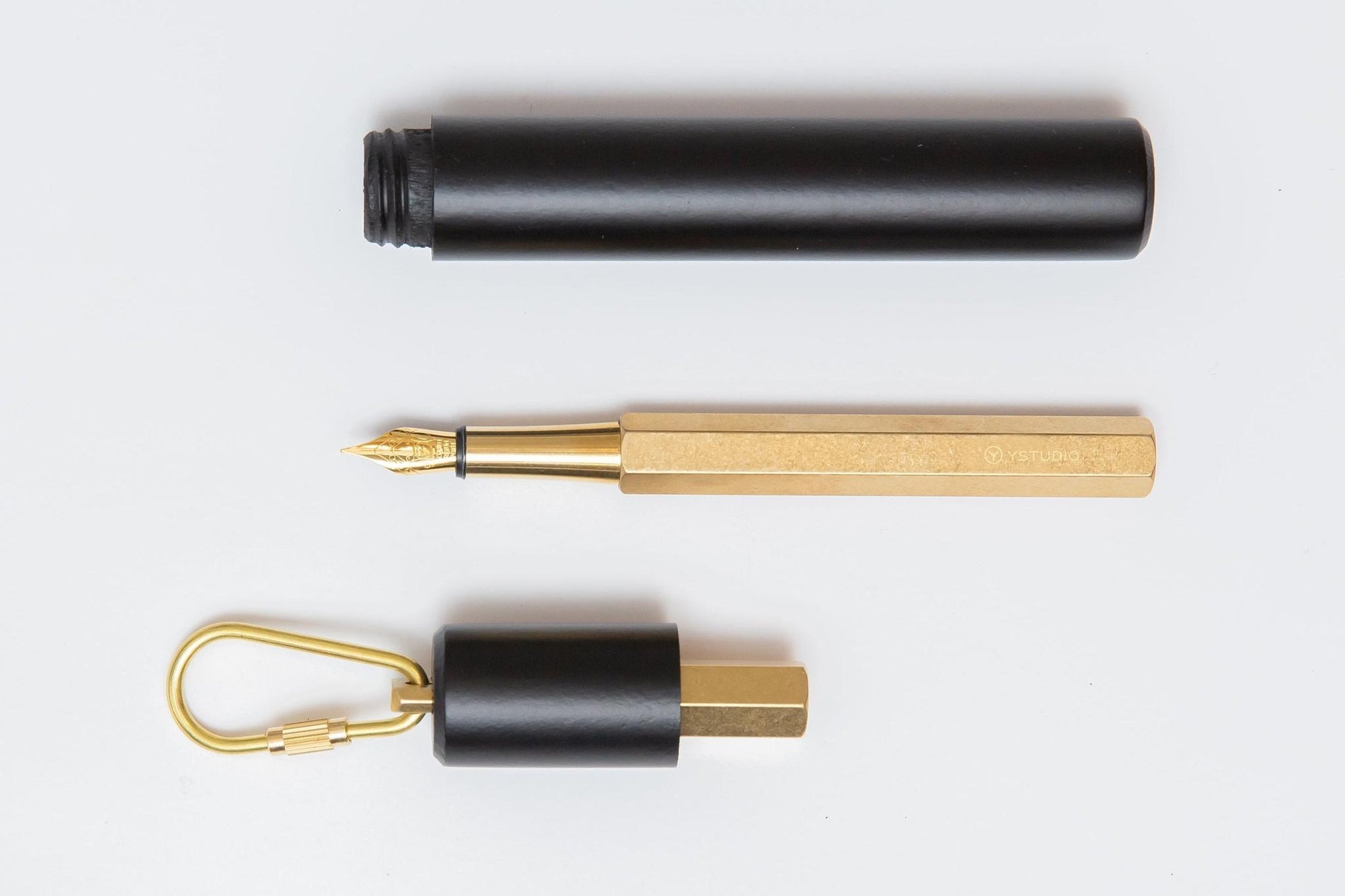 Classic Revolve-Portable Fountain Pen-Brass
