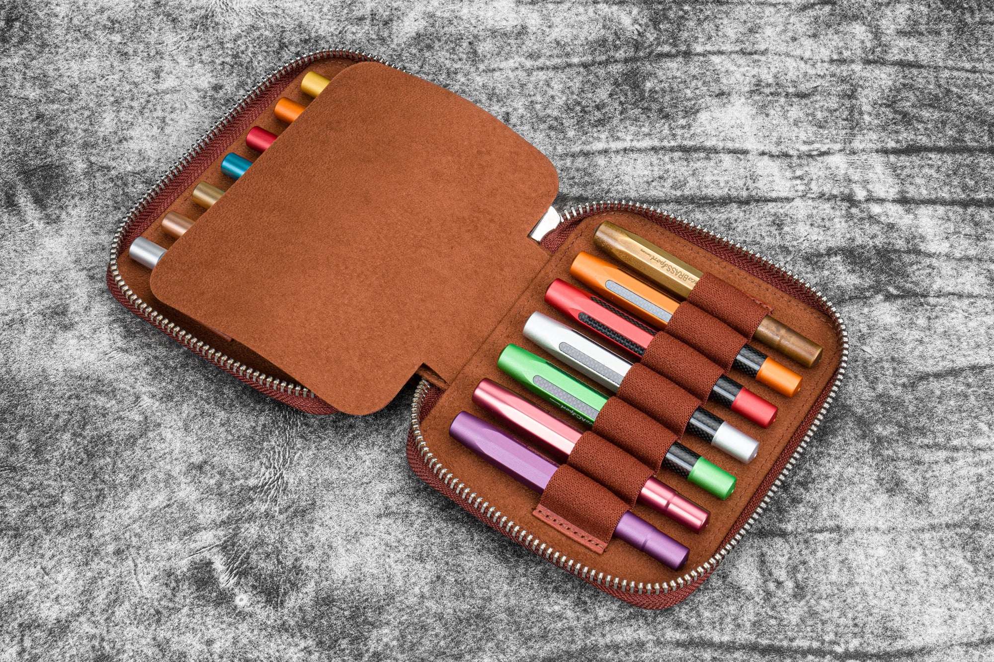 Kaweco Koleksiyonerleri için 14'lü Kalemlik - Aged Copper