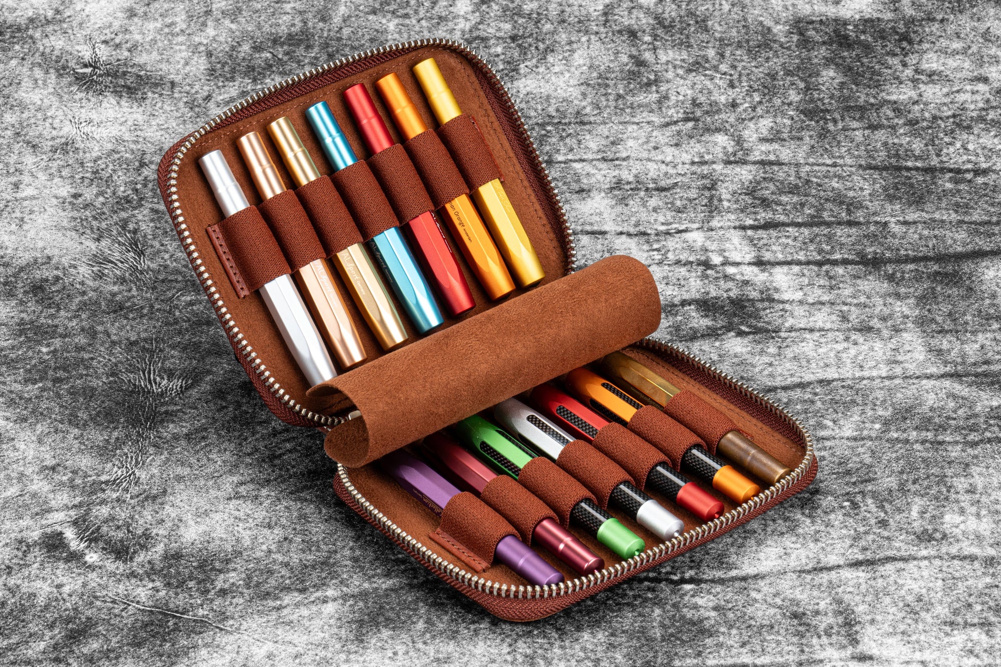 Kaweco Koleksiyonerleri için 14'lü Kalemlik - Aged Copper