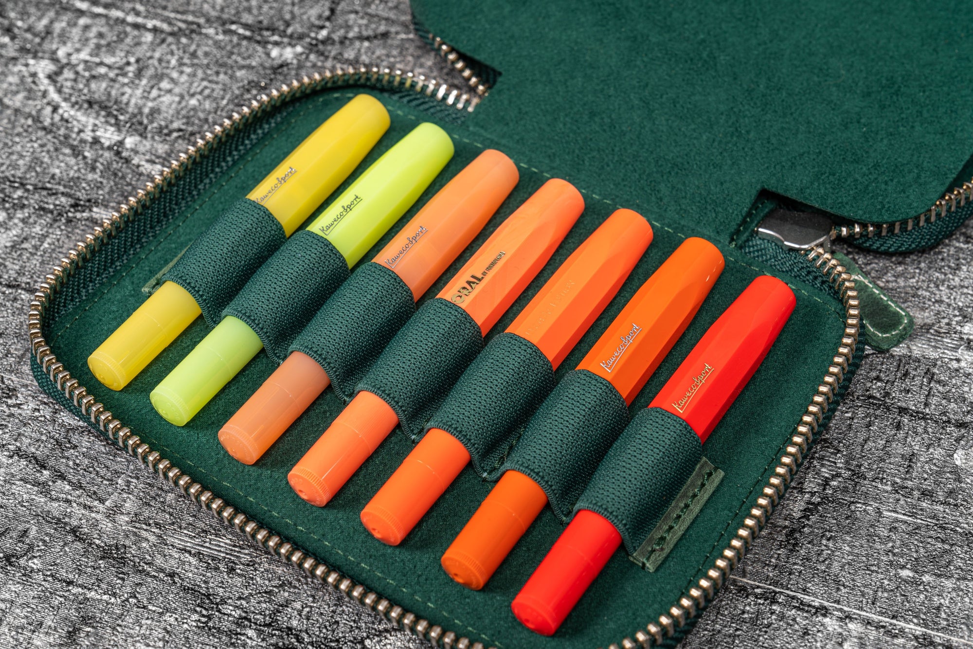 Kaweco Koleksiyonerleri için 14&#39;lü Kalemlik - C.H Yeşil