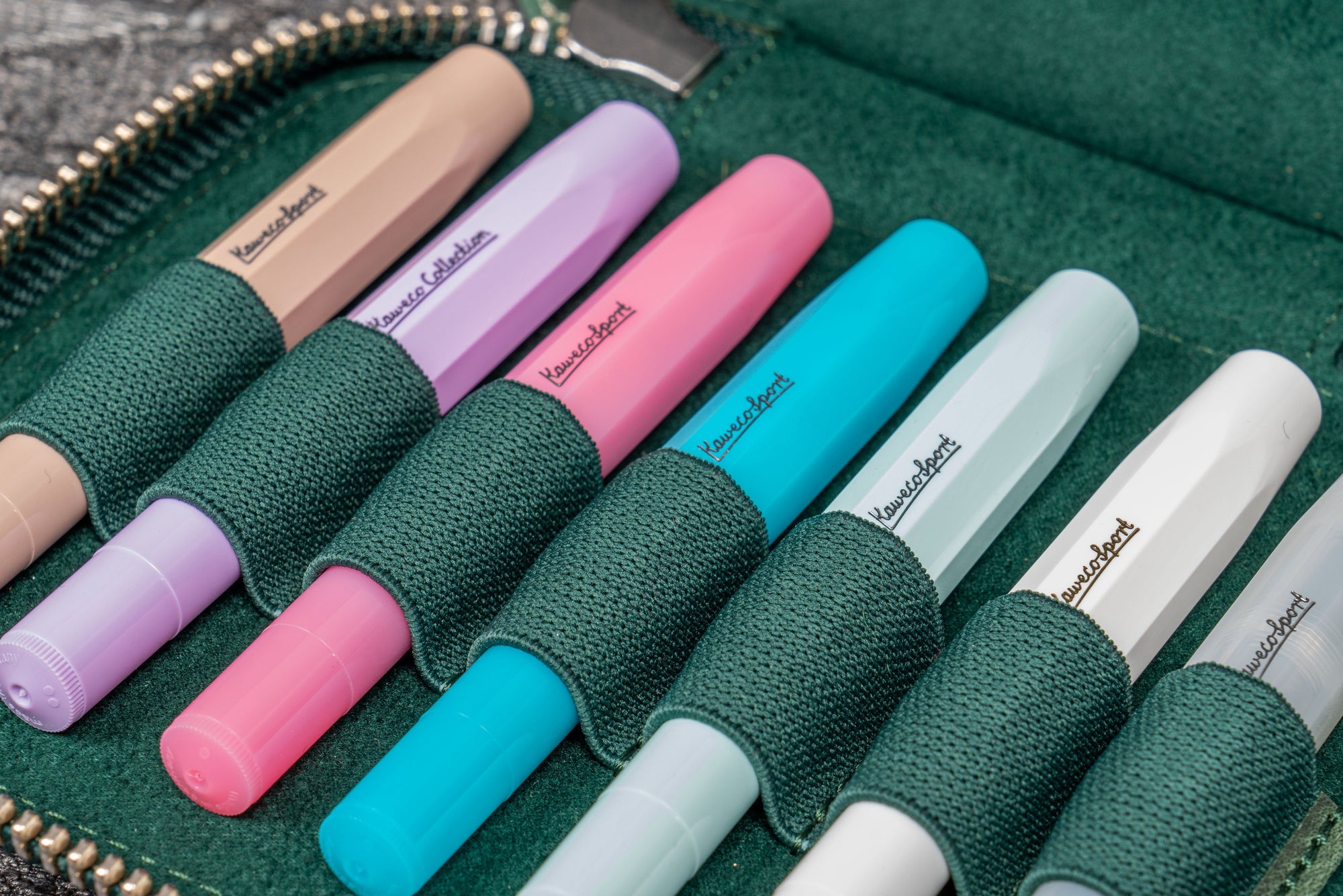 Kaweco Koleksiyonerleri için 14&#39;lü Kalemlik - C.H Yeşil