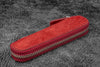 Deri Fermuarlı Tekli Kaweco Kalem Kılıfı  - Carmine Red