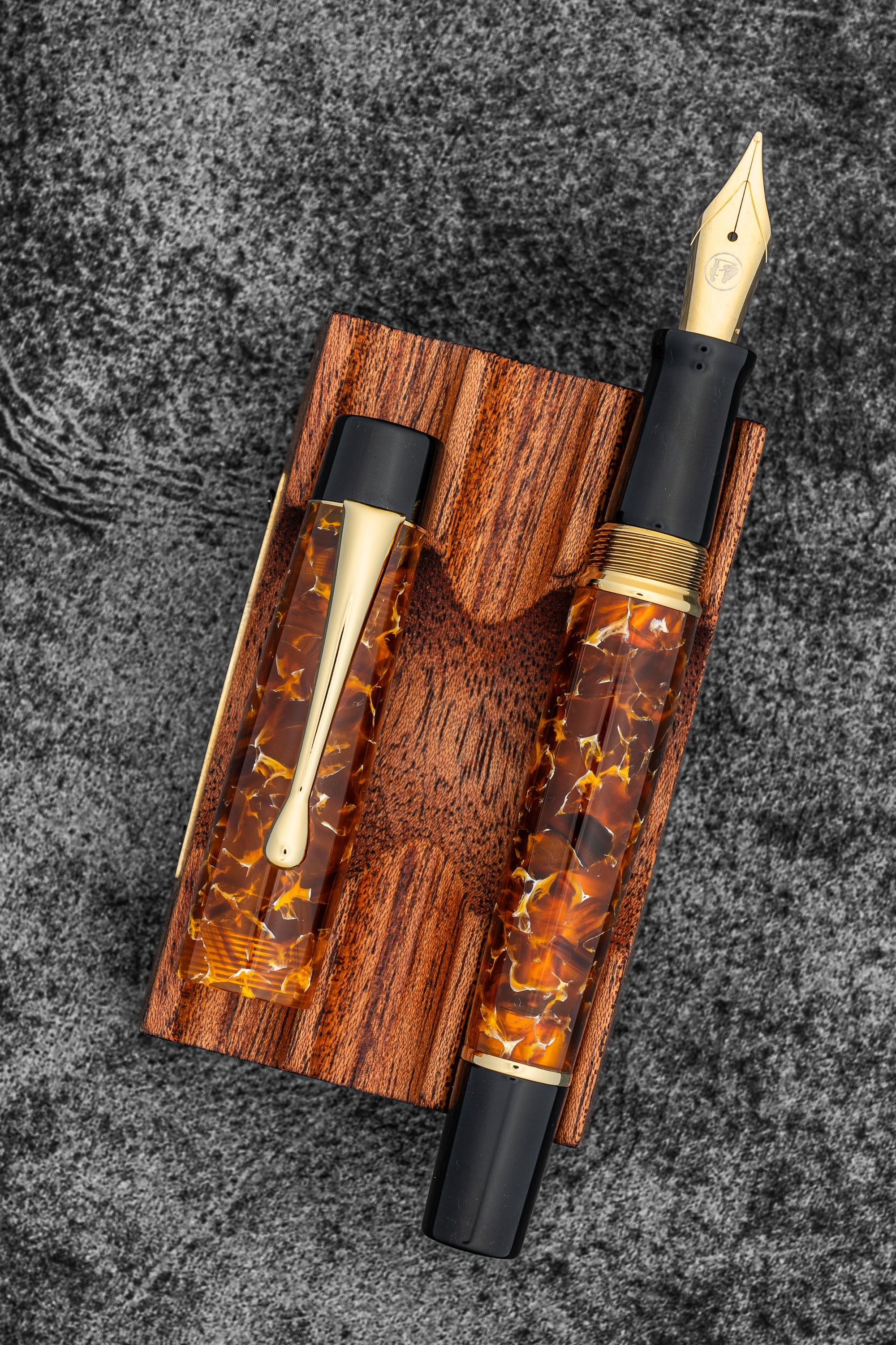 Galen X Studyo Agackakan - Fountain Pen V3 - Tortoise Shell