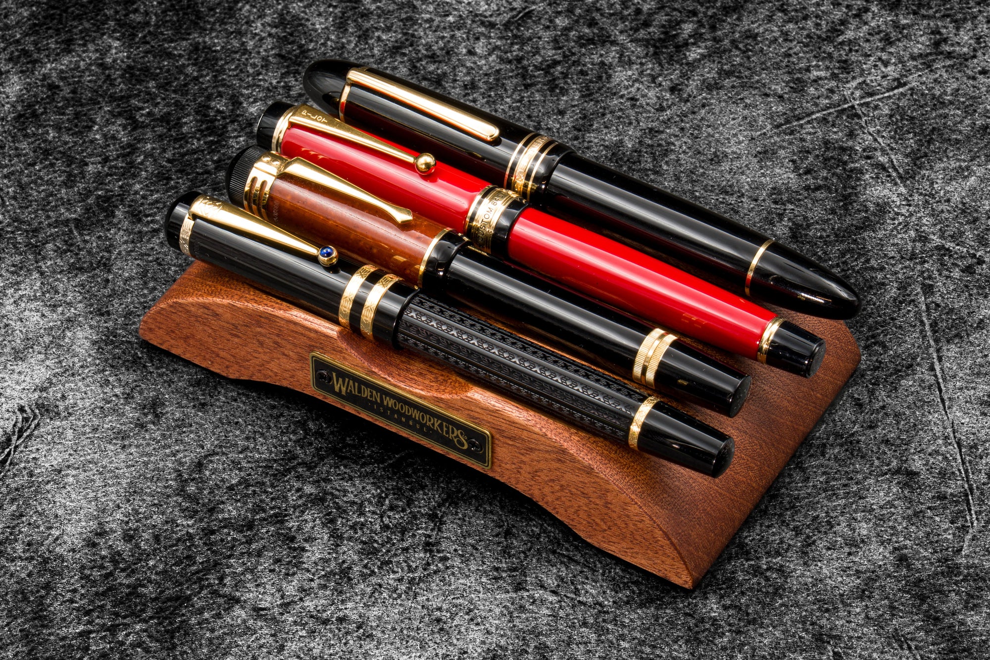 The Pen Arch - Ahşap Kalem Standı - Maun