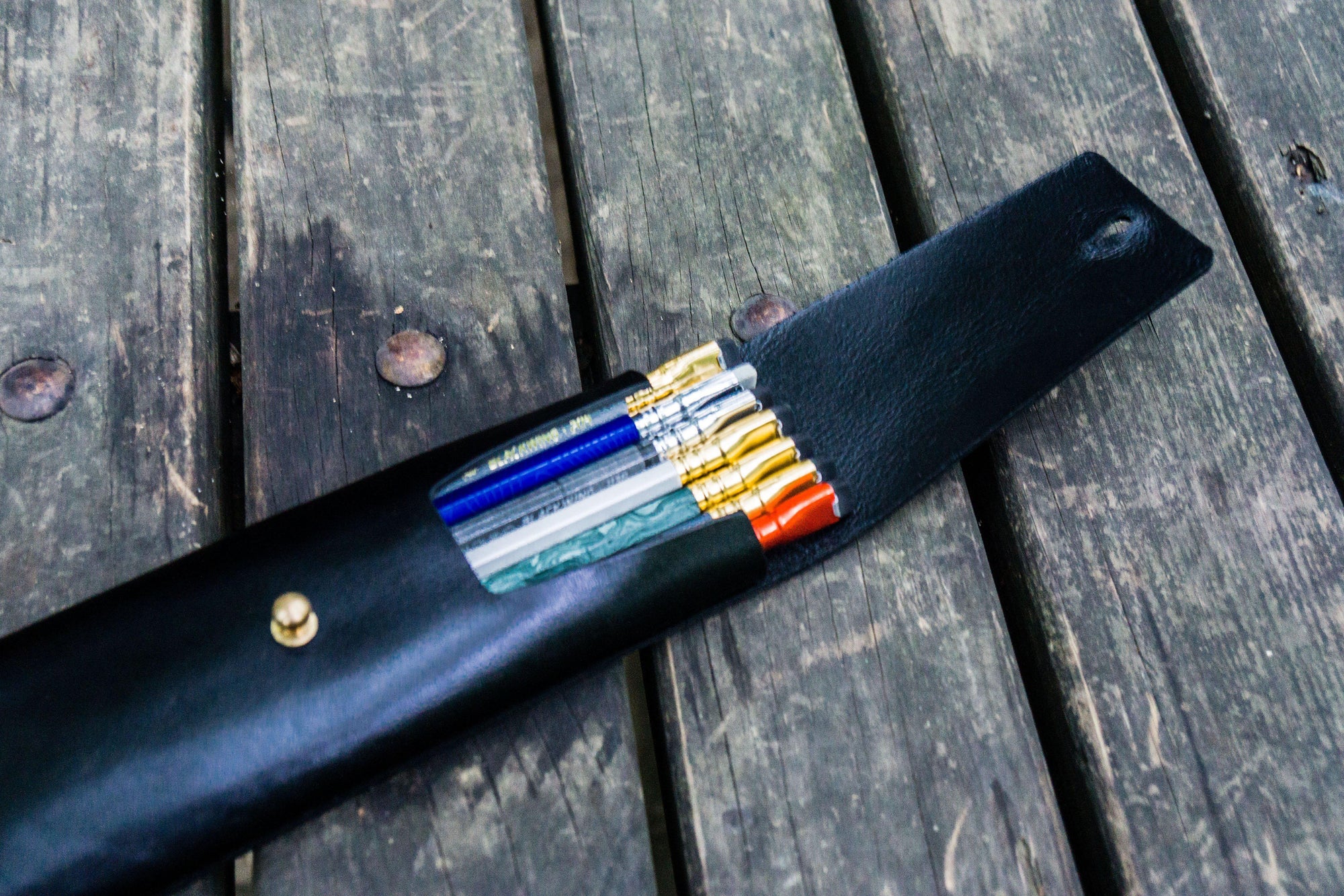 Deri Charcoal Kalemlik Blackwing Uyumlu - Siyah