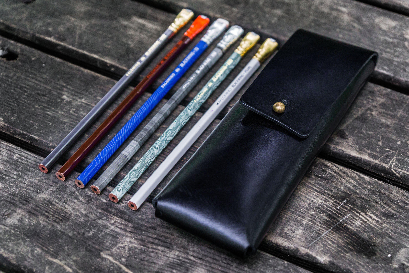 Deri Charcoal Kalemlik Blackwing Uyumlu - Siyah
