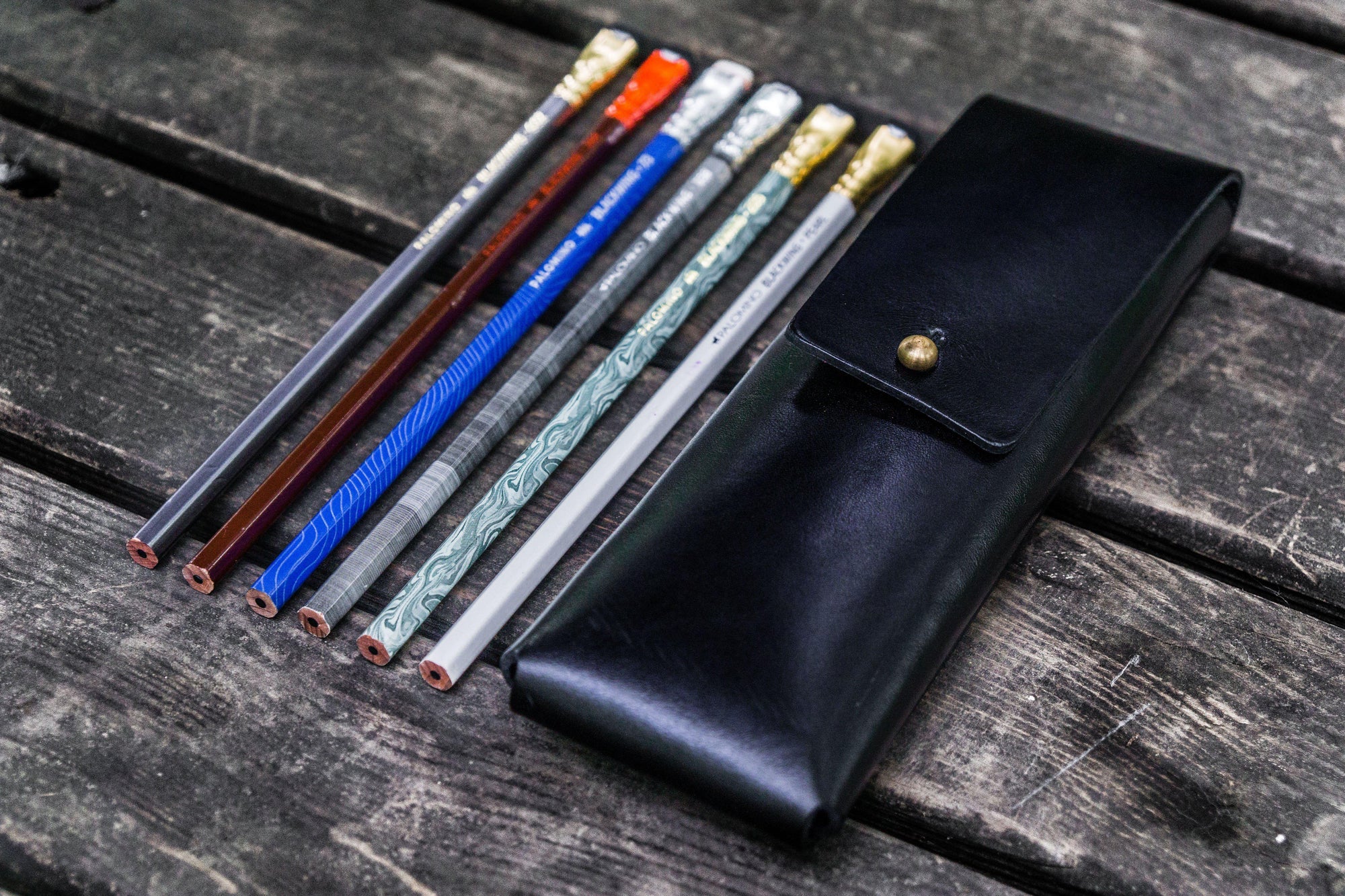 Deri Charcoal Kalemlik Blackwing Uyumlu - Siyah