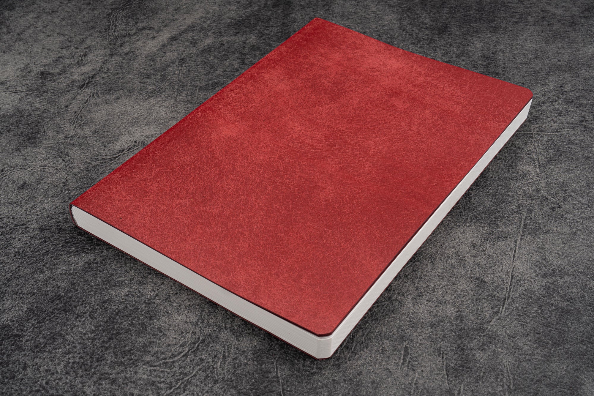 Deri Defter - Tomoe River Kağıt - A5 (400 Sayfa) - Carmine Red