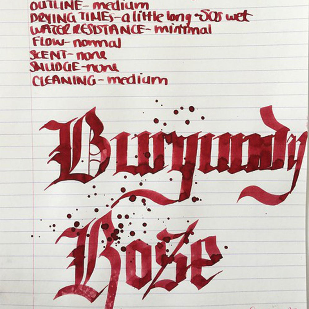 Diamine Flower Burgundy Rose Dolmakalem Mürekkebi