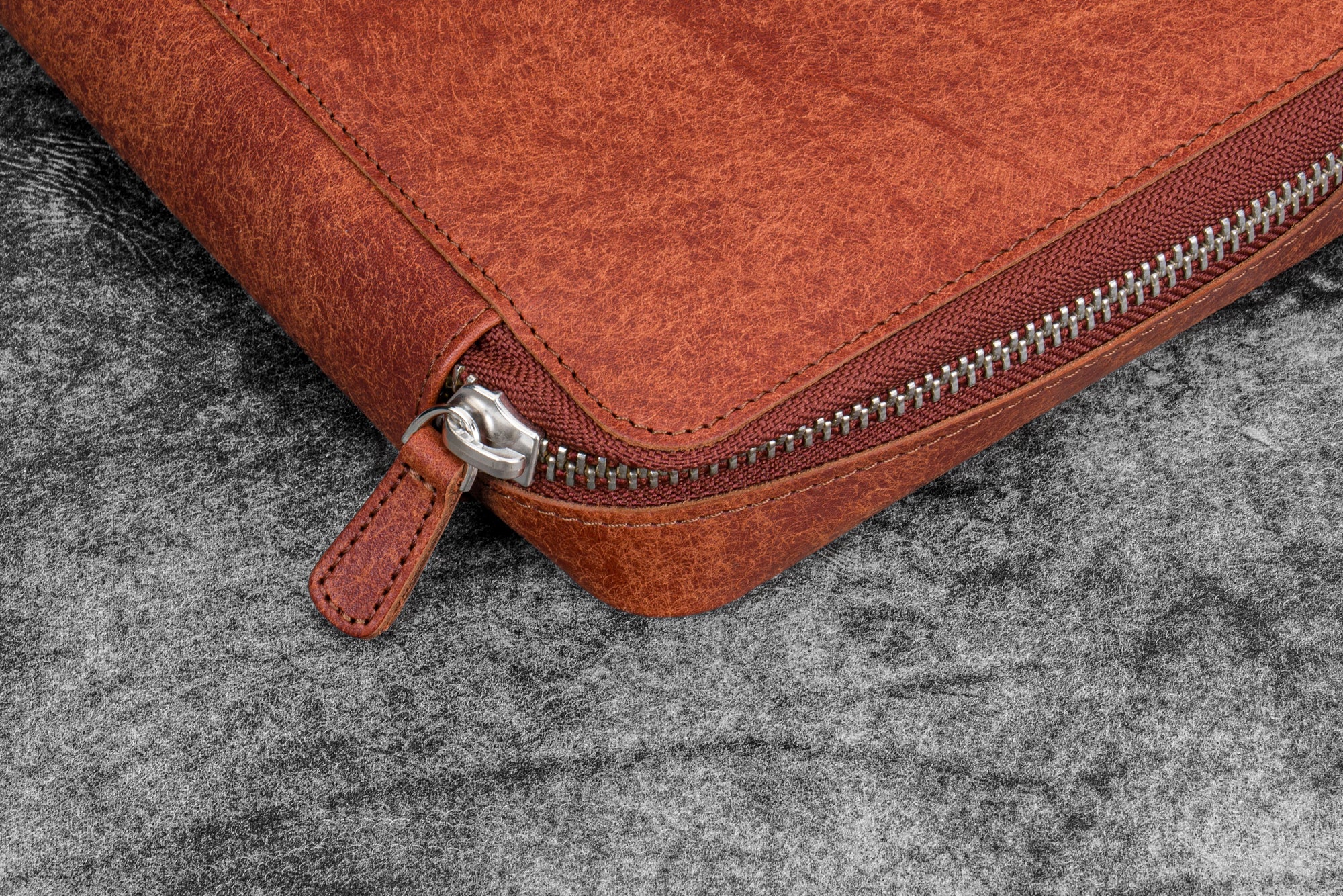 Expansi-Folio  Deri Geniş A5 Fermuarlı Organizer - Aged Copper
