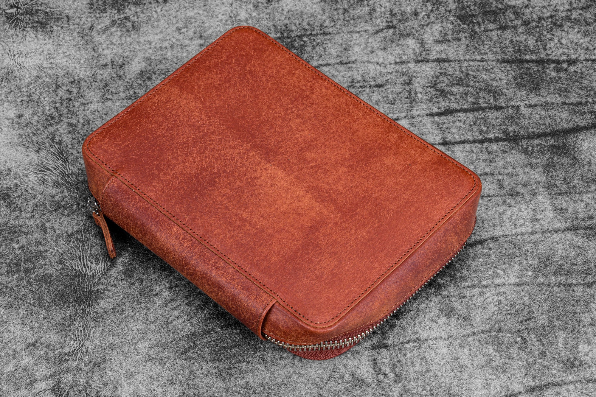 Expansi-Folio  Deri Geniş A5 Fermuarlı Organizer - Aged Copper
