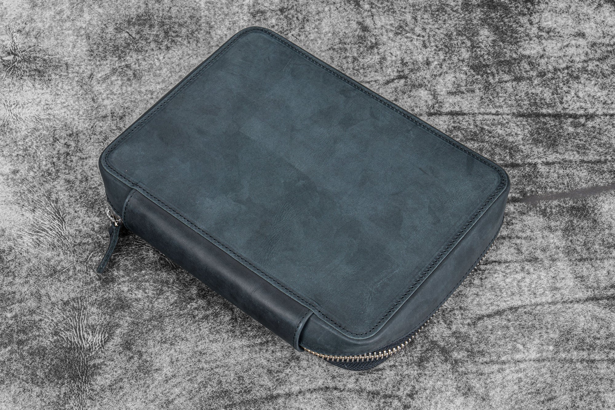Expansi-Folio  Deri Geniş A5 Fermuarlı Organizer - Crazy Horse Graphite