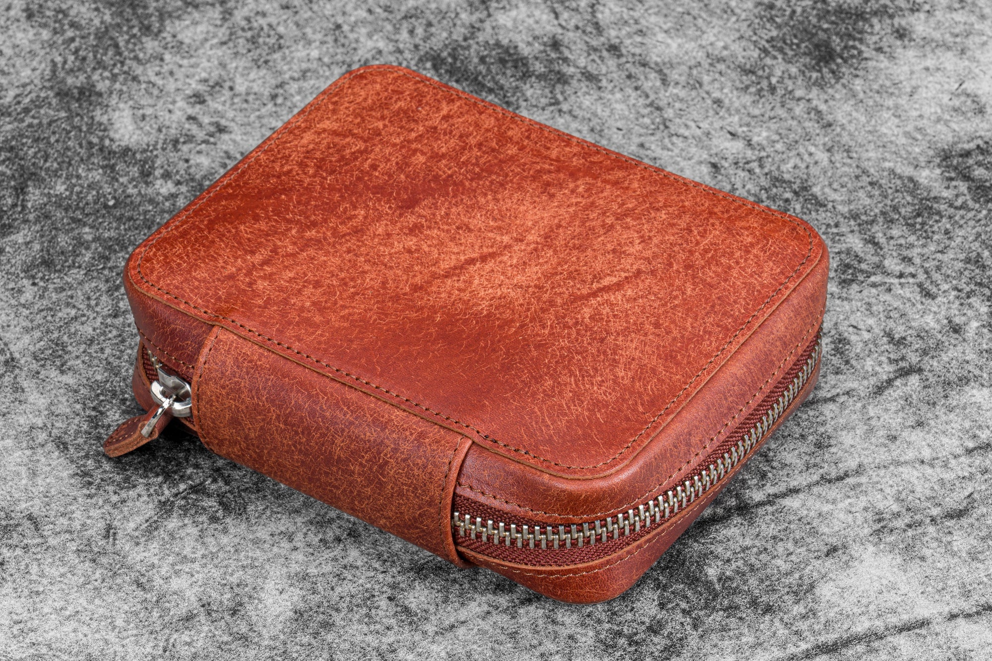 Expansi-Pouch Deri Geniş 10'lu Kalemlik - İçi Çıkarılabilir - Aged Copper