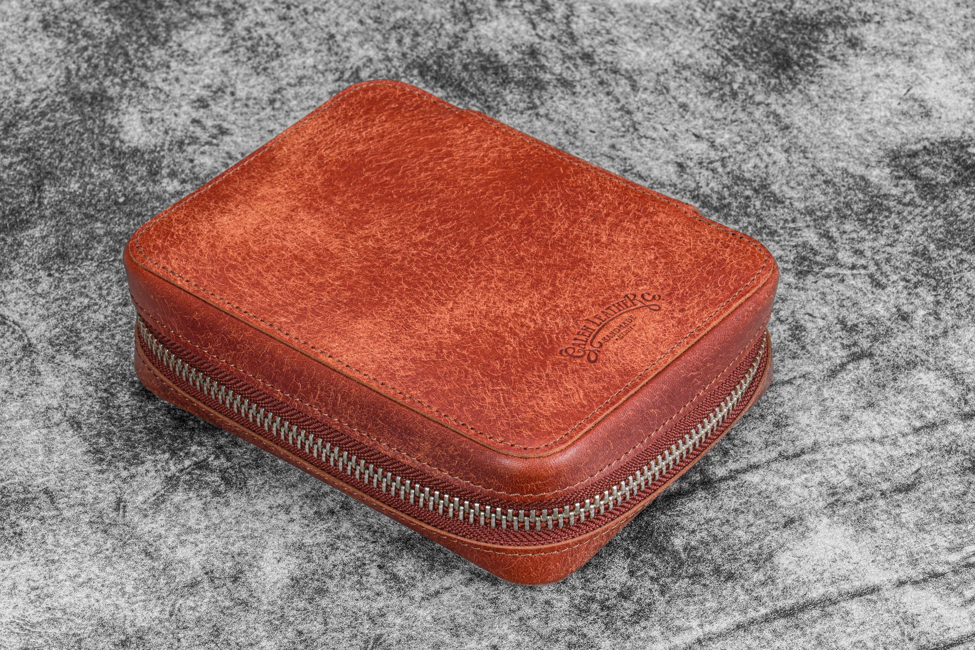 Expansi-Pouch Deri Geniş 10'lu Kalemlik - İçi Çıkarılabilir - Aged Copper