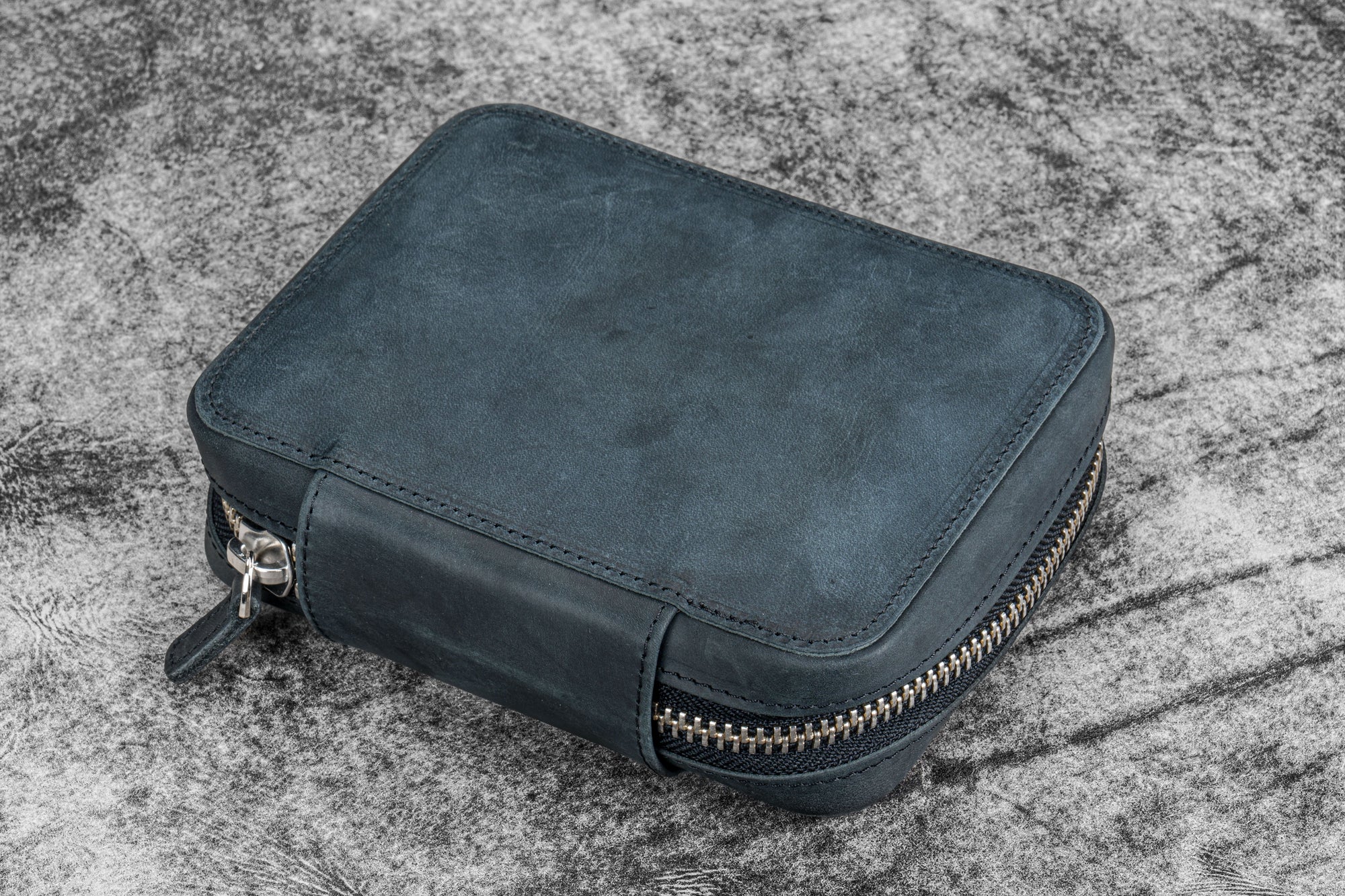 Expansi-Pouch Deri Geniş 10'lu Kalemlik - İçi Çıkarılabilir - Crazy Horse Graphite