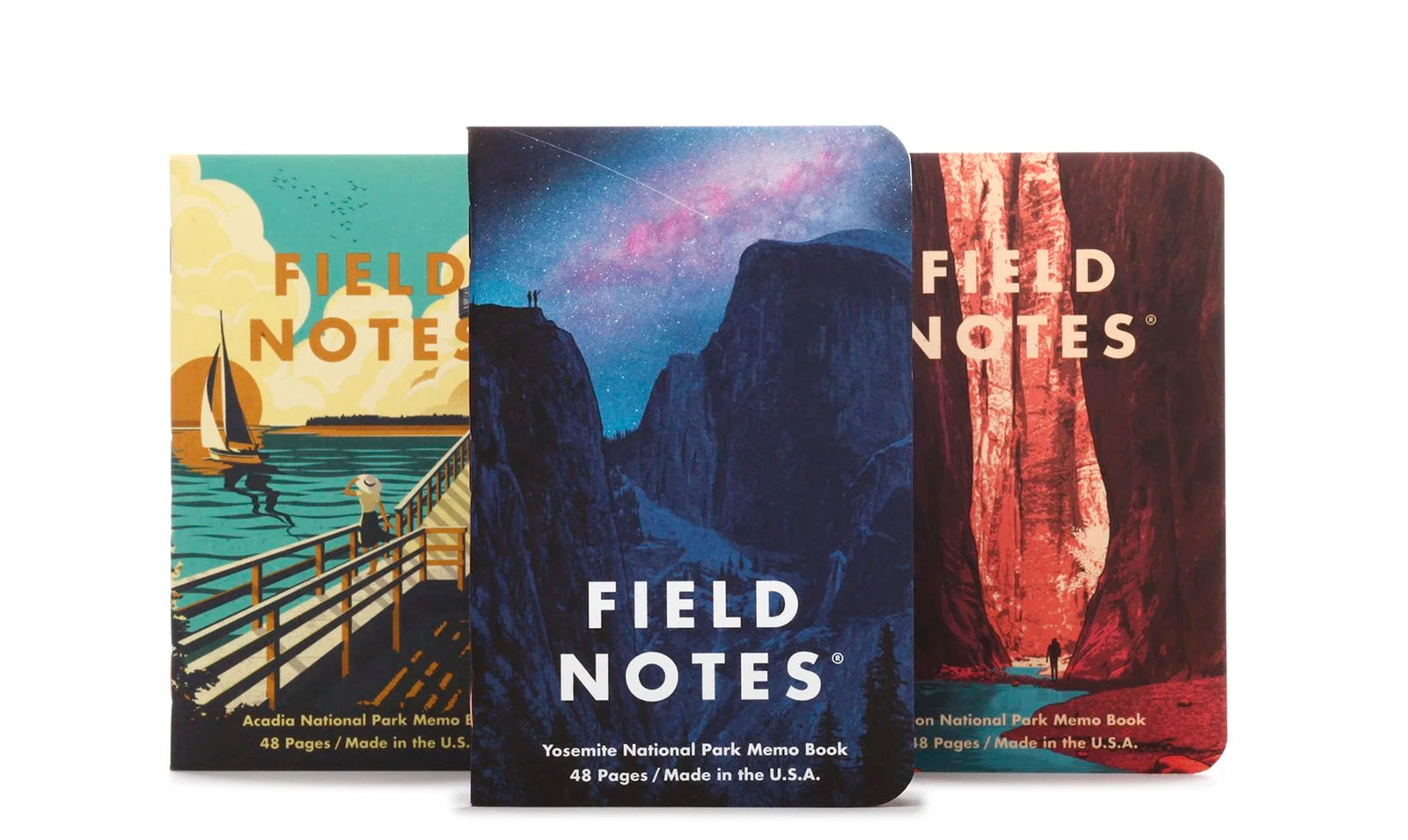 National Parks 3-Pack A - Yosemite, Acadia, Zion