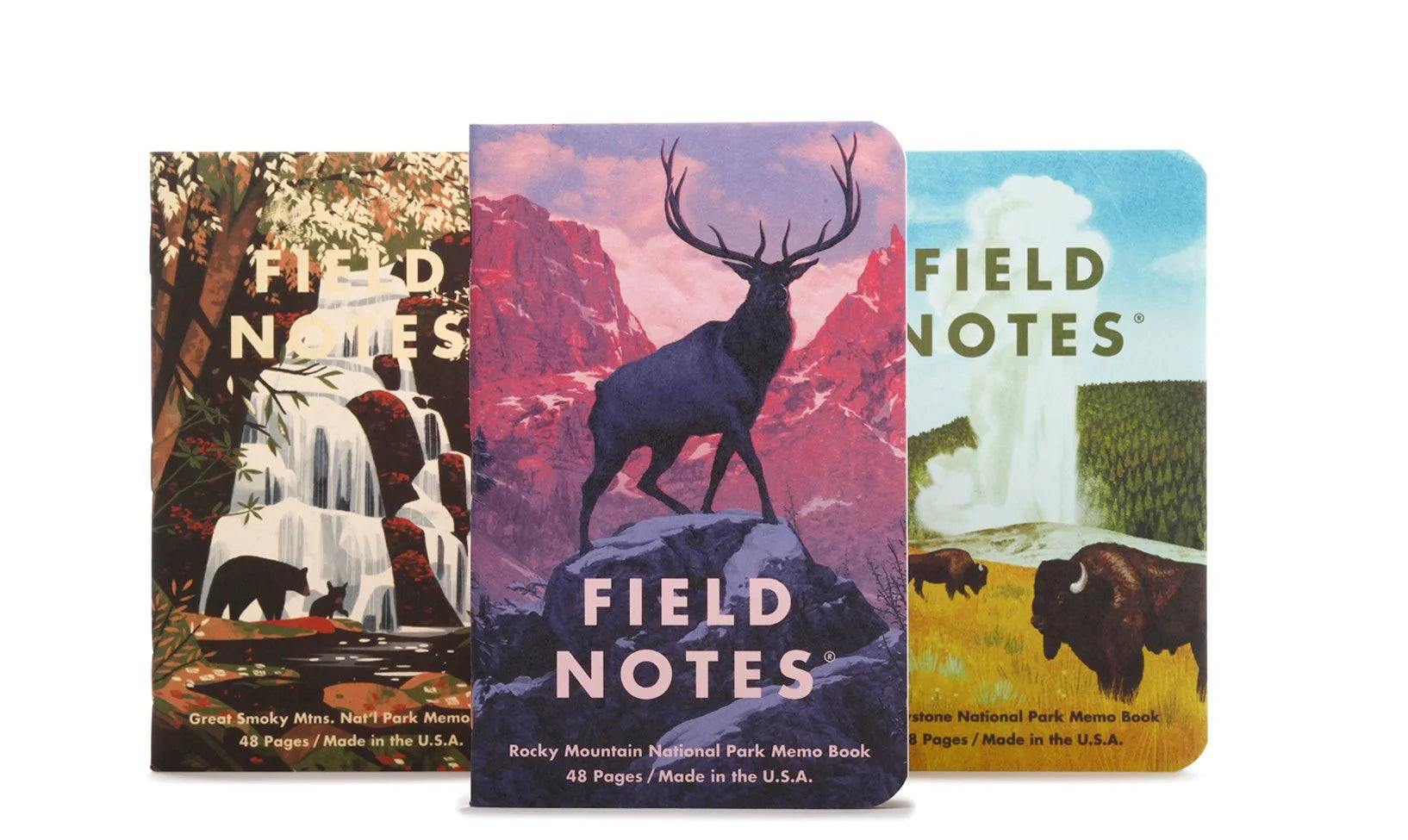 National Parks 3-Pack C - Rocky Mtn, Great Smoky Mtns, Yellowstone