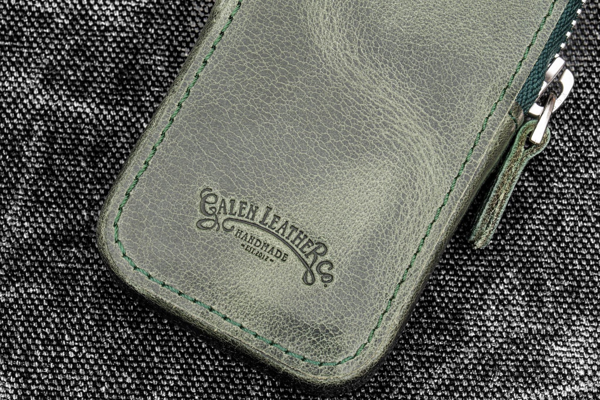 Fermuarlı Magnum Opus 2&#39;li Kalemlik- Crazy Horse Forest Green