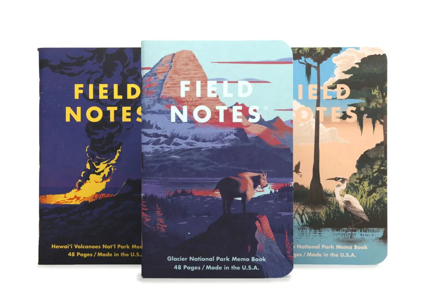 Field Notes Cep Boyu Defter, Kareli 3'lü Set - National Parks F