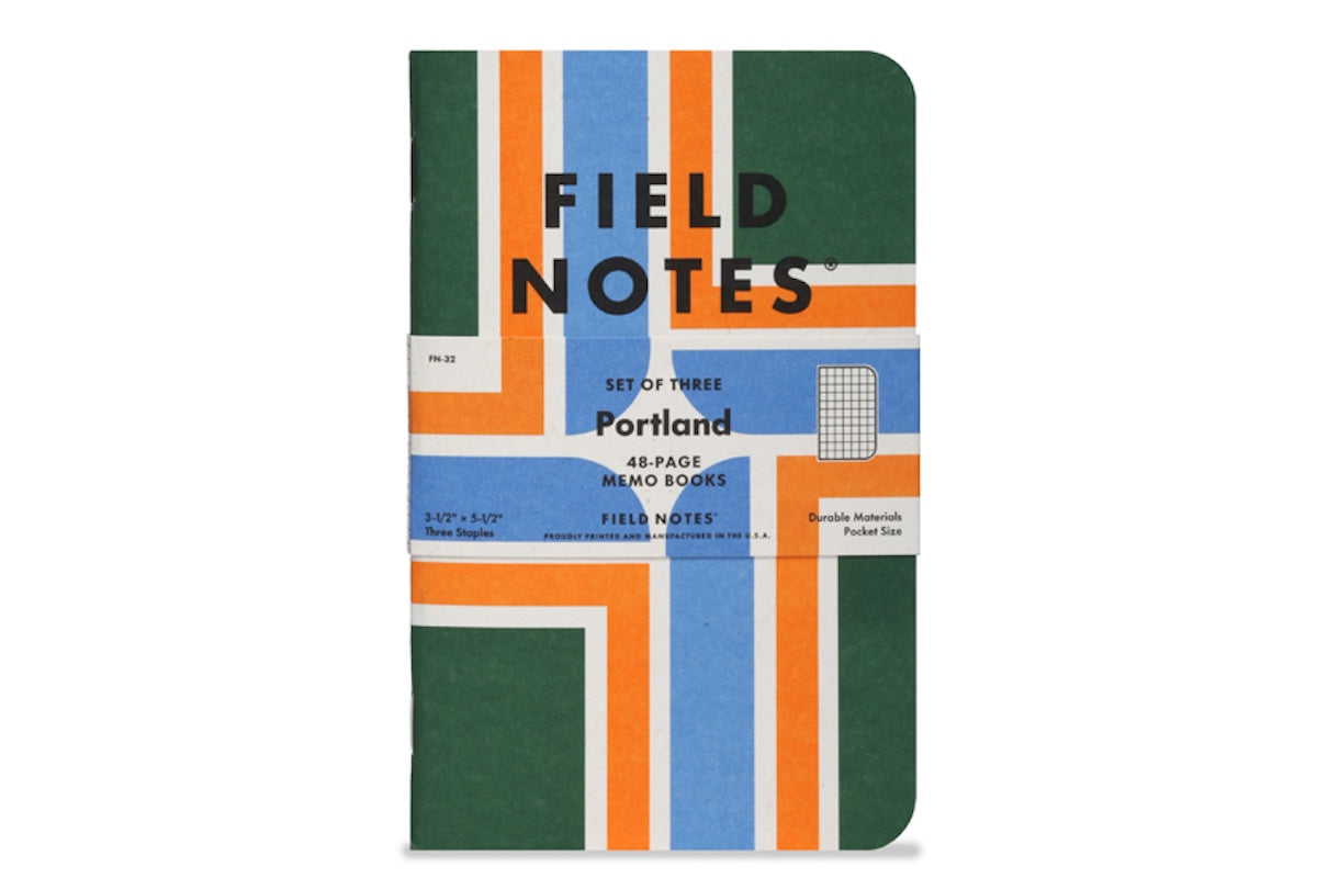Field Notes Cep Boyu Defter, Kareli 3'lü Set - Portland