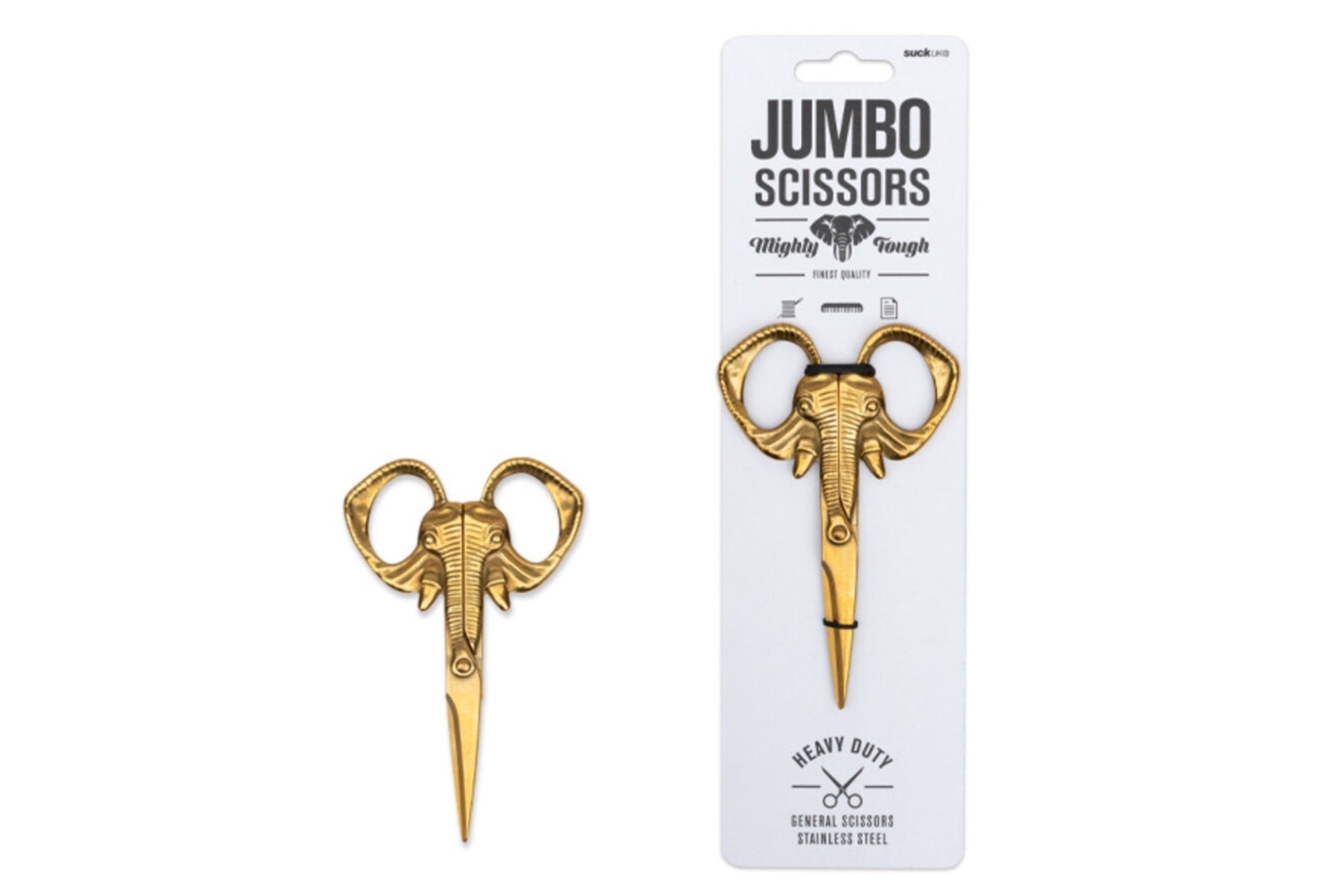 Fil Temalı Makas - Pirinç