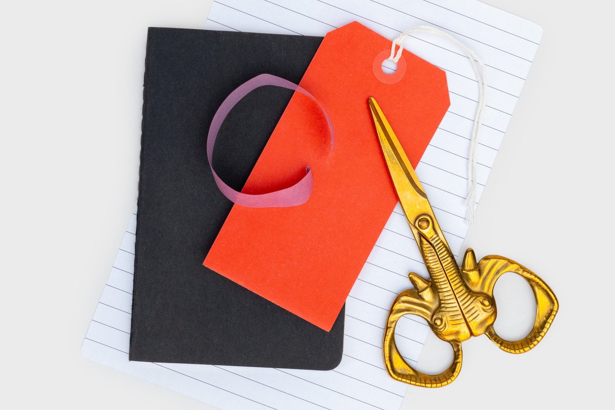 Fil Temalı Makas - Pirinç