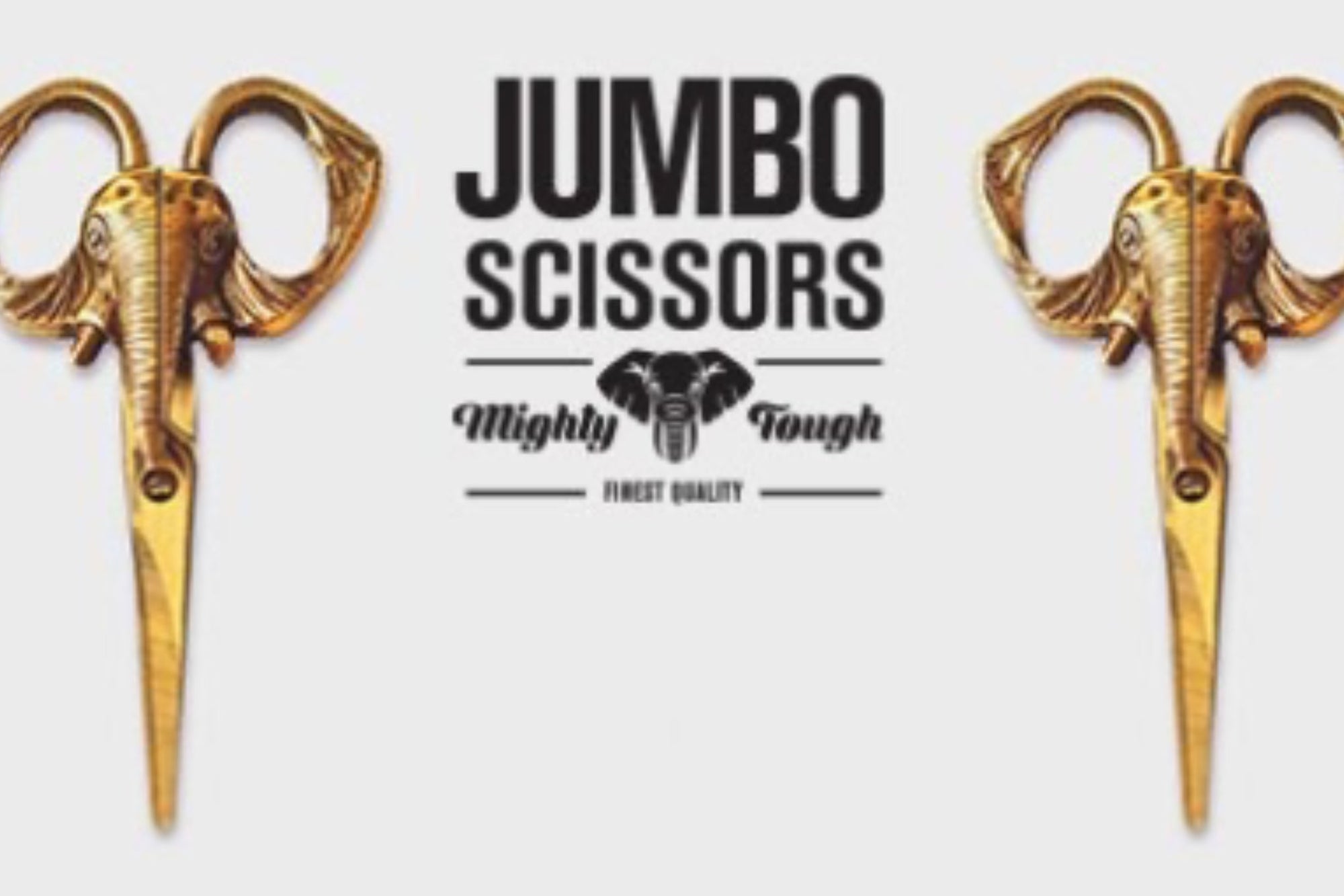 Fil Temalı Makas - Pirinç