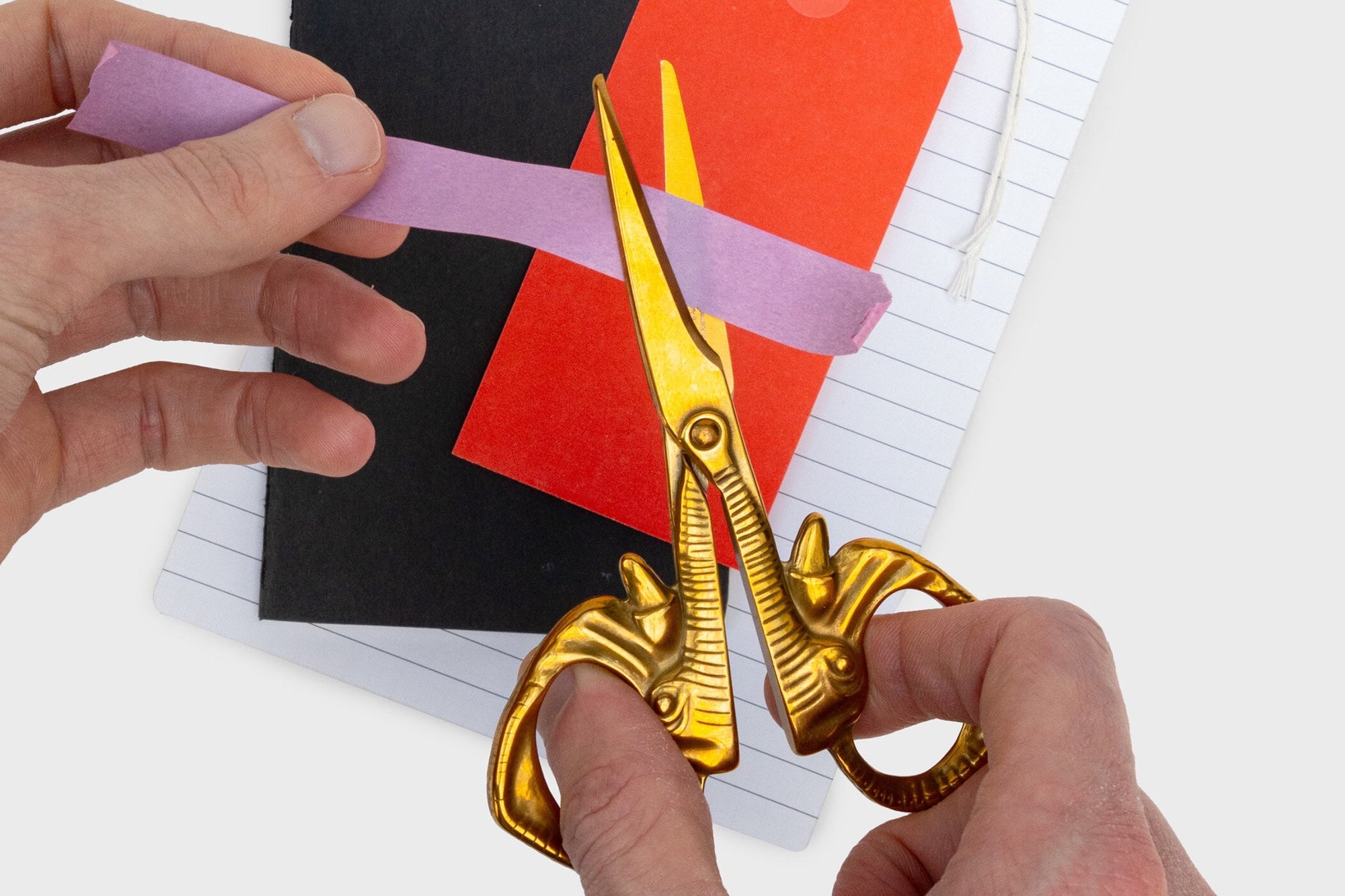 Fil Temalı Makas - Pirinç