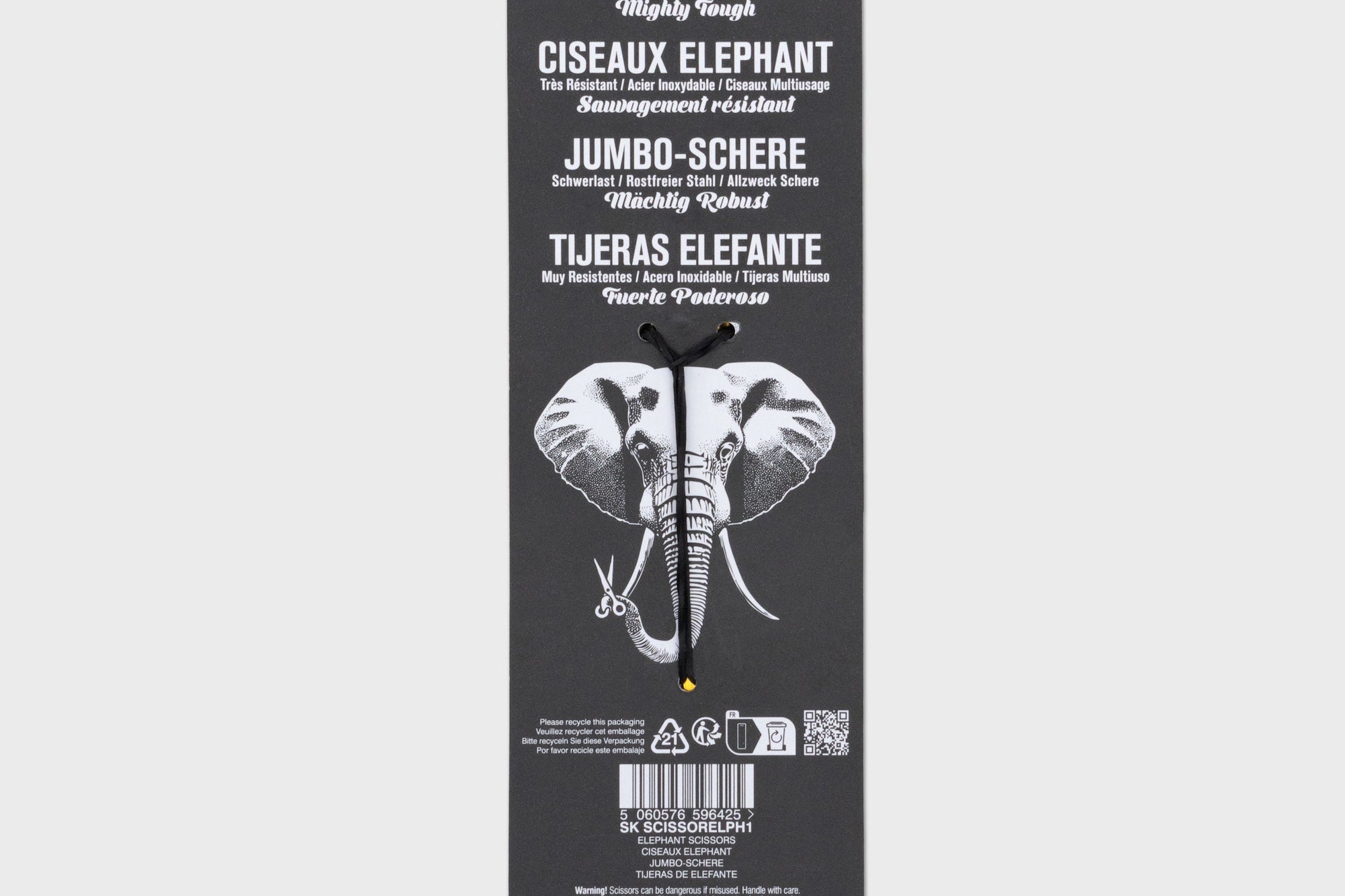 Fil Temalı Makas - Pirinç