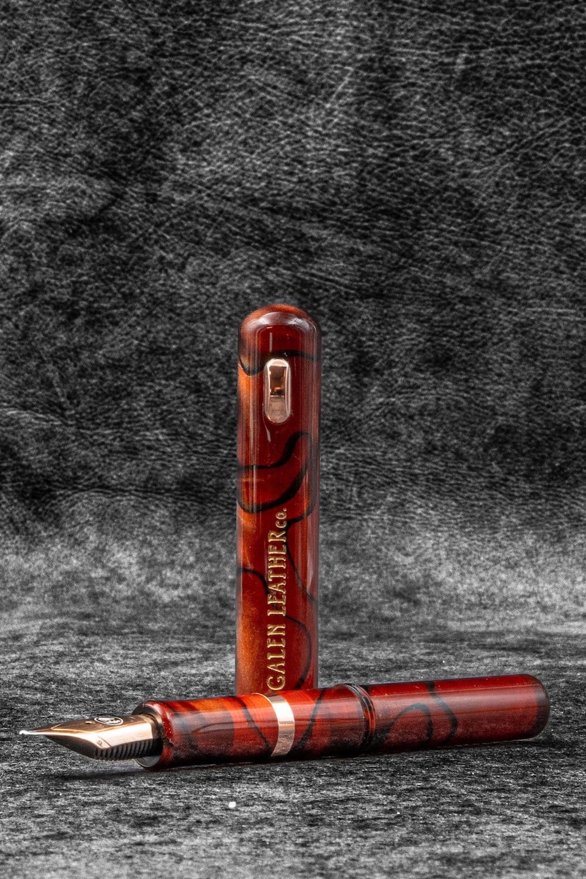 Fine Writing International &amp; Galen Pencket Pocket Fountain Pen - Amber