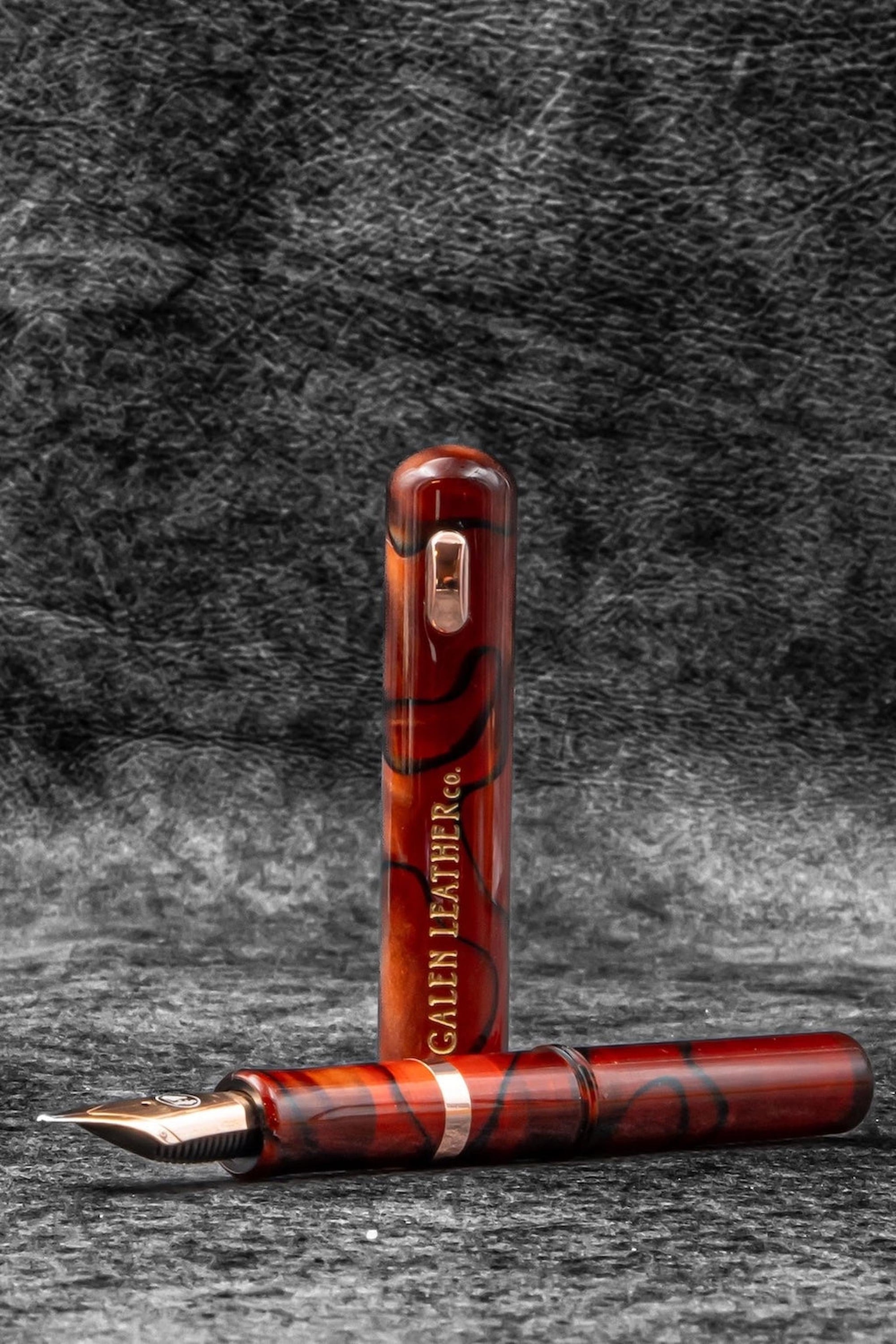 Fine Writing International &amp; Galen Pencket Pocket Fountain Pen - Amber