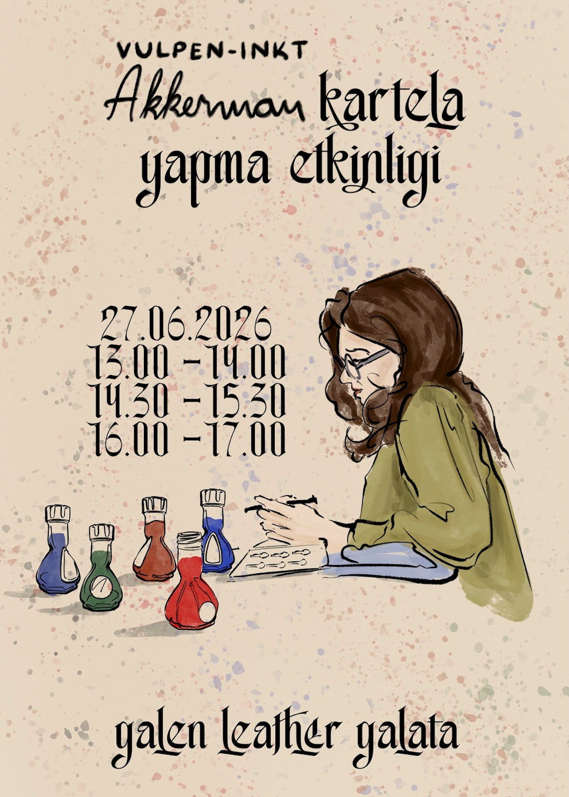 Galen Galata’da Funda Altınöz ile Akkerman Mürekkep Etkinliği | 27 Haziran 2026