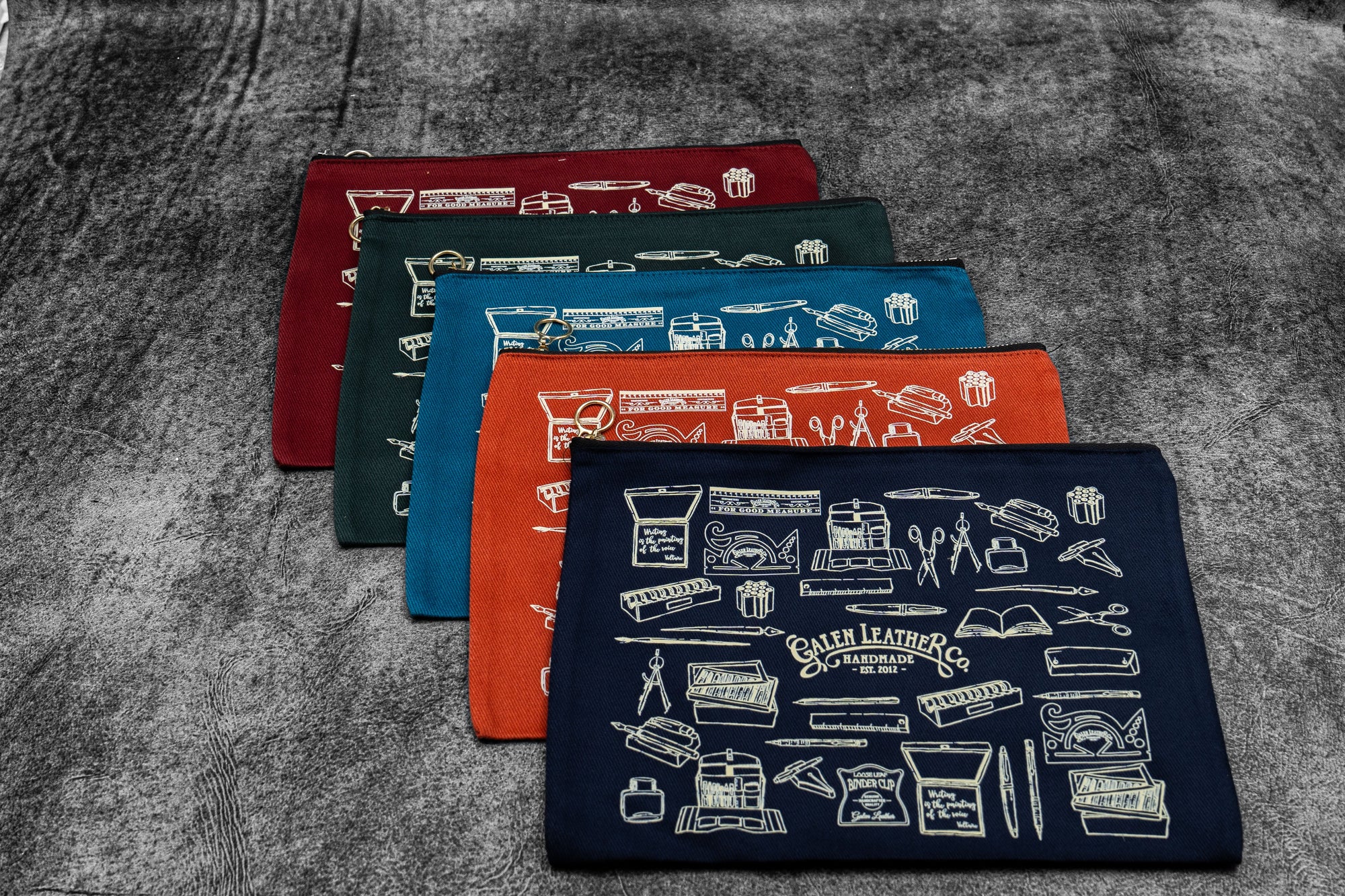 Galen Leather Canvas Clutch – Everyday Tool Pouch - A5