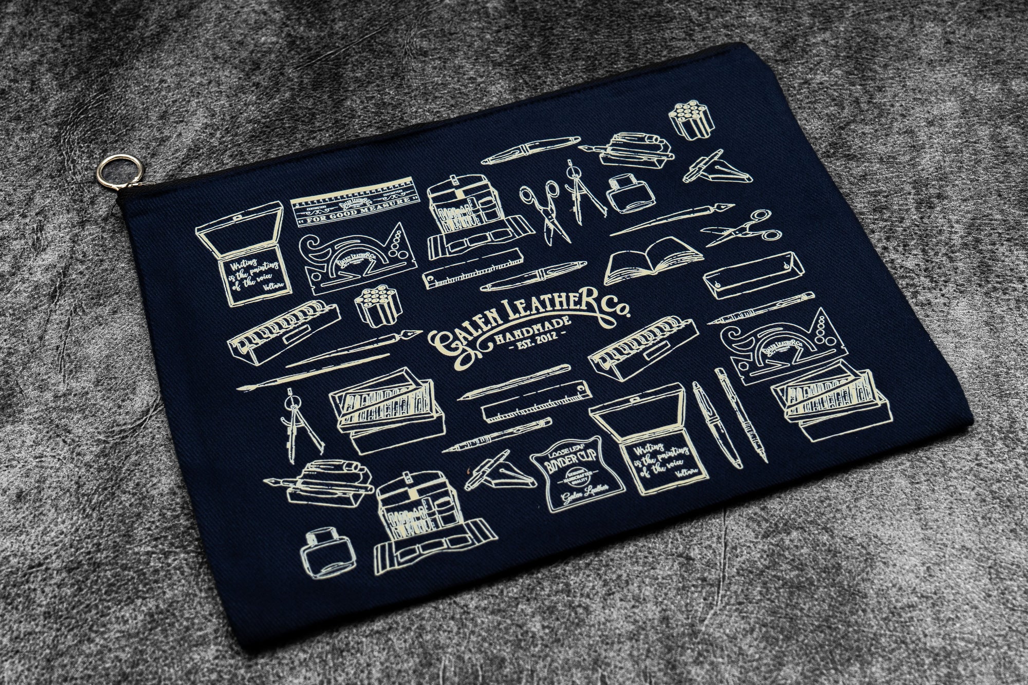 Galen Leather Canvas Clutch – Everyday Tool Pouch - A5