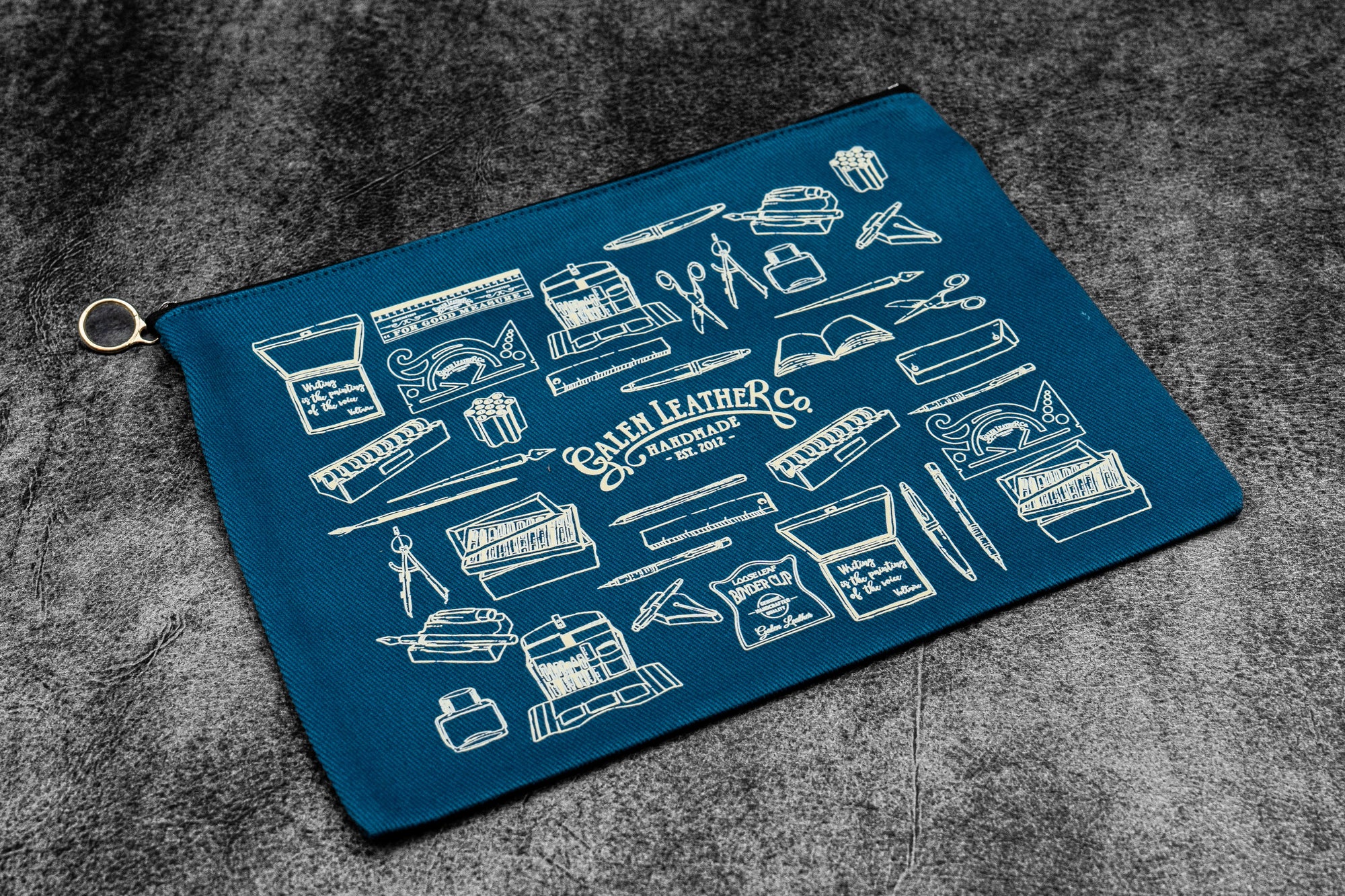 Galen Leather Canvas Clutch – Everyday Tool Pouch - A5