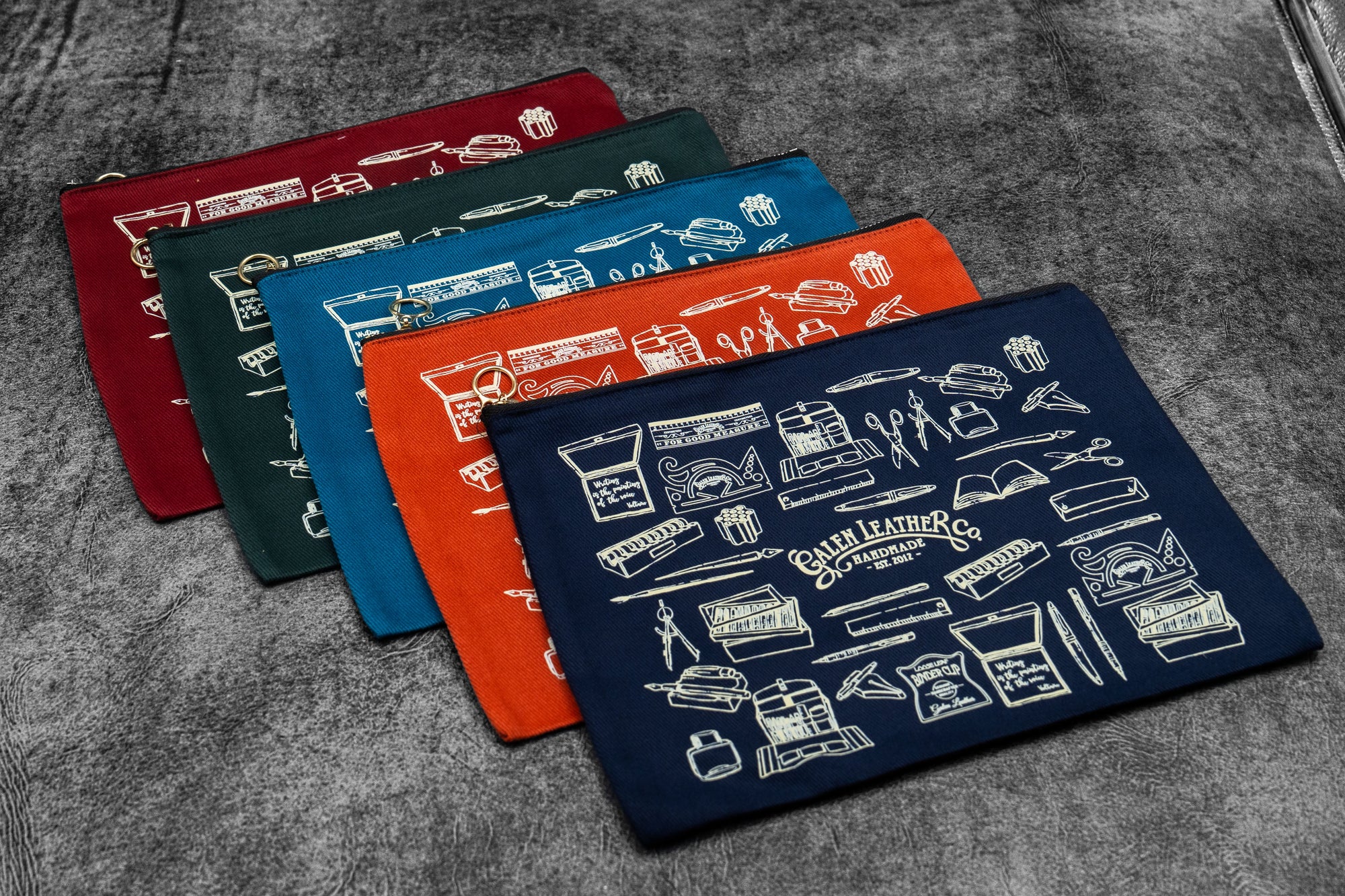 Galen Leather Canvas Clutch – Everyday Tool Pouch - A5