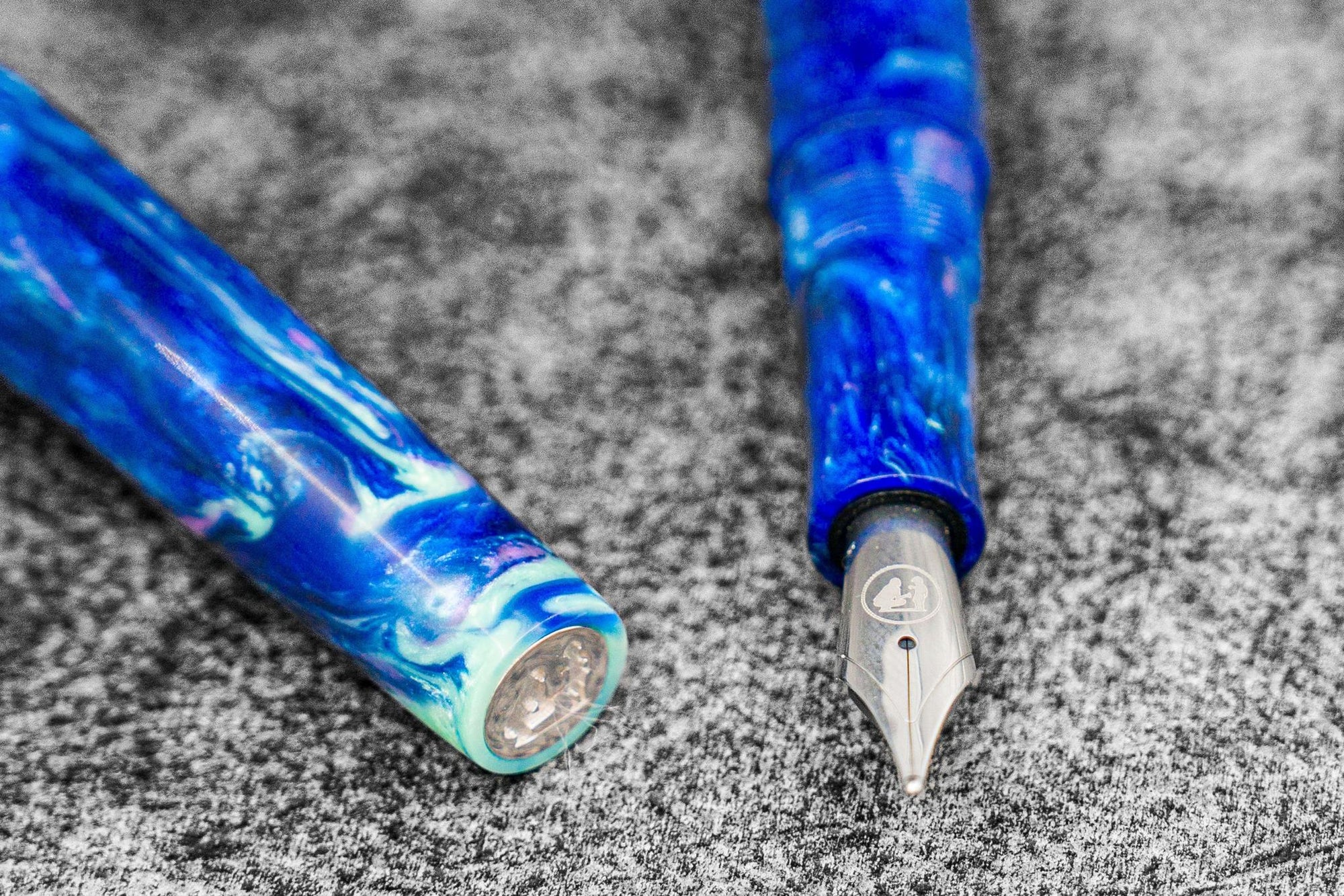 Galen X Studyo Agackakan - Dolma Kalem V1 - Dark Blue Abolone