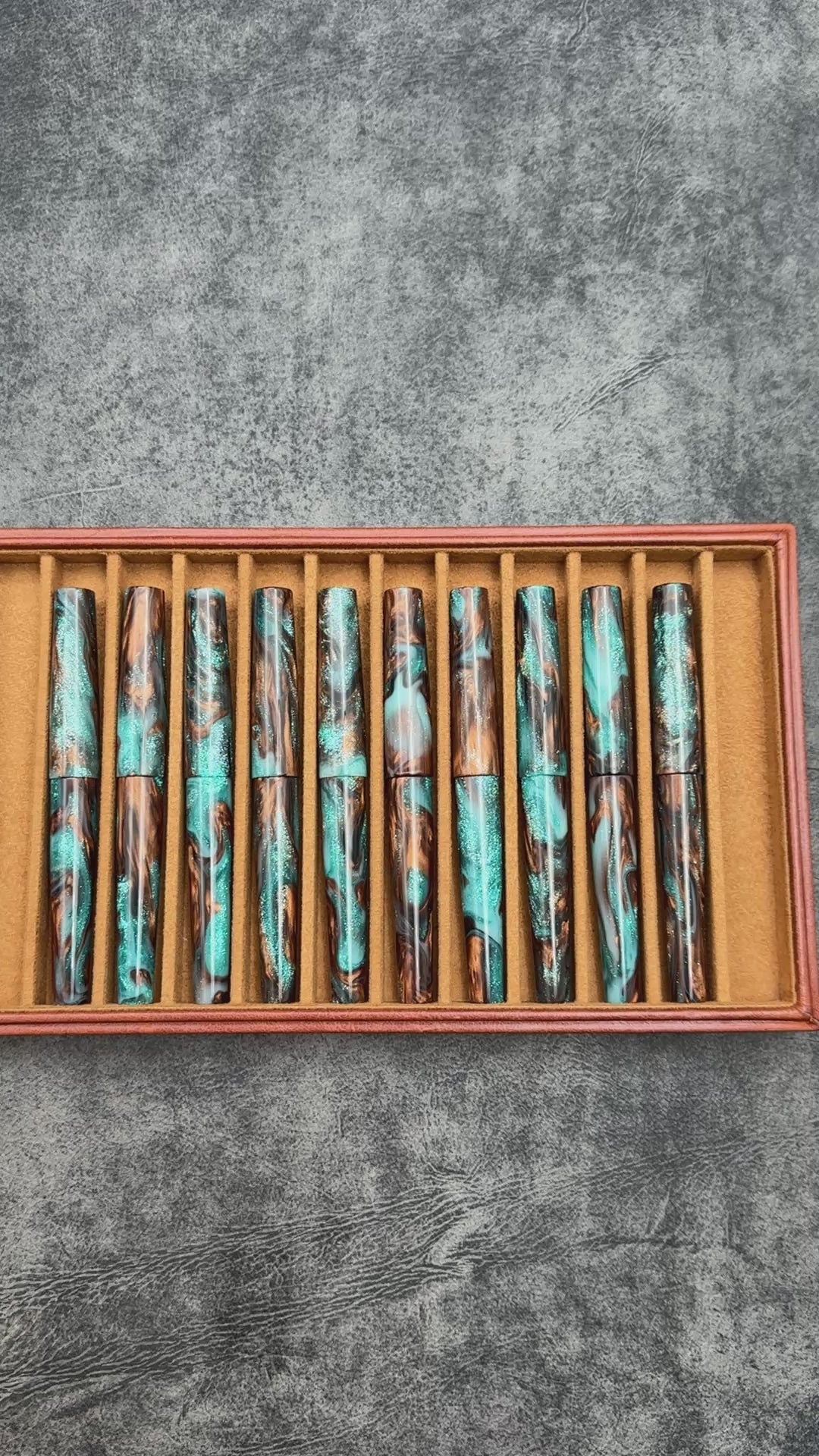 Galen X Studyo Agackakan - Dolma Kalem V1 - Peacock Agate